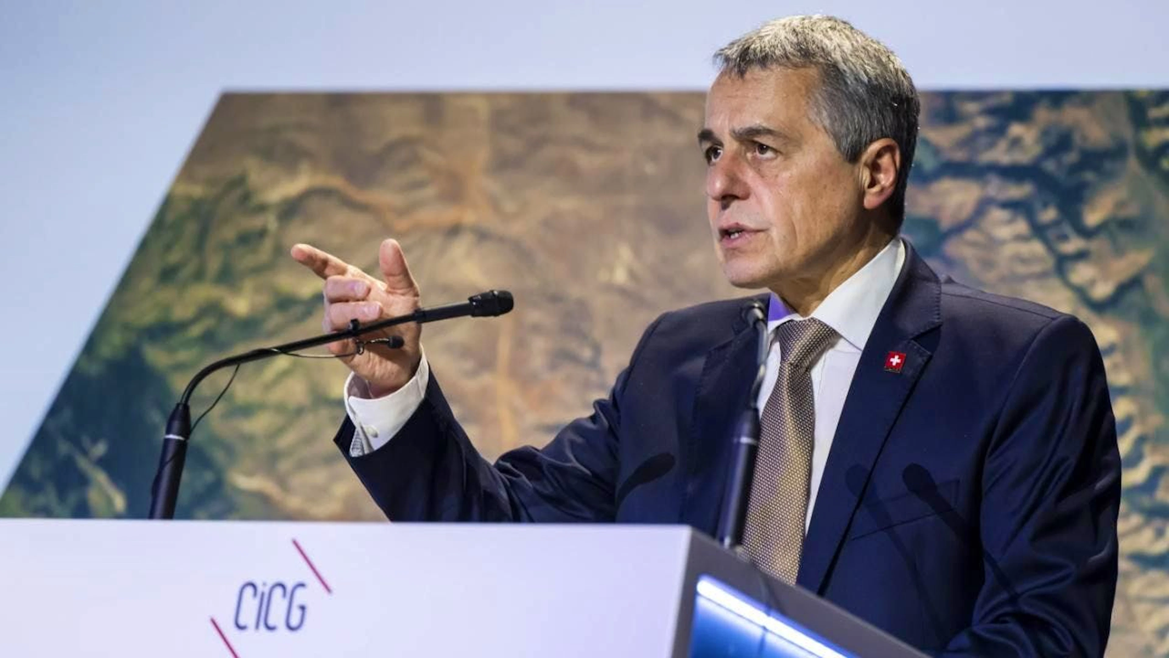 Le conseiller fédéral Ignazio Cassis a été largement critiqué pour ses condamnations jugées trop tièdes par beaucoup sur l'attitude israélienne dans la bande de Gaza (archives).