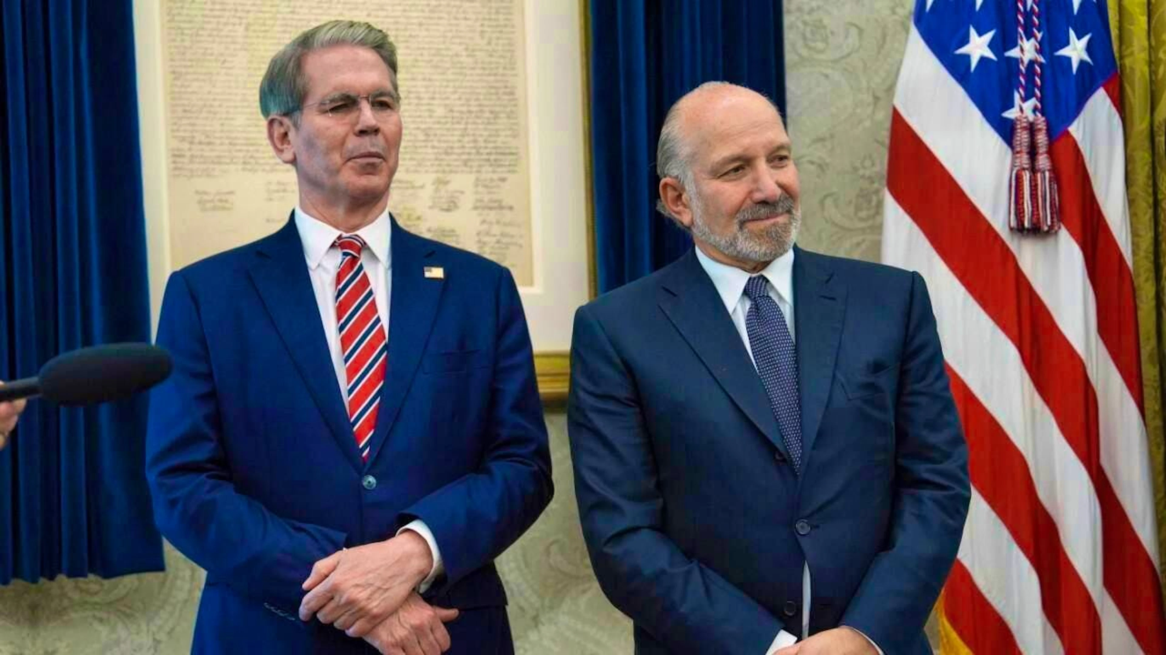 US Treasury Secretary Scott Bessent (left) and Commerce Secretary Howard Lutnick were among those present at the negotiations with China. (archive picture)