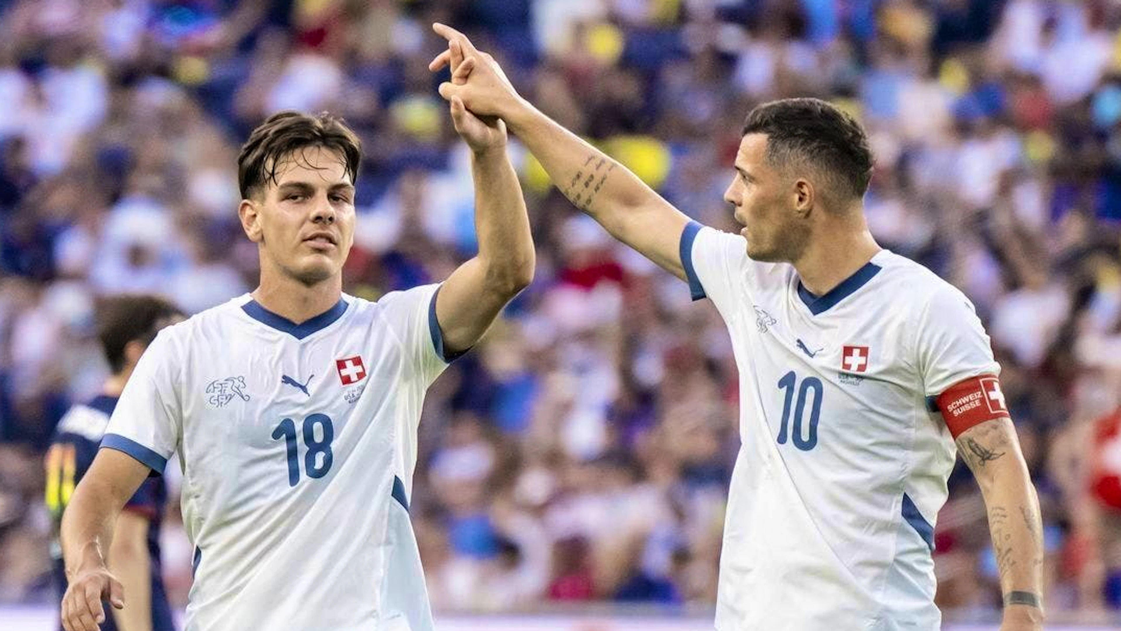 Ardon Jashari and Granit Xhaka played together from the start for the first time for the national team.