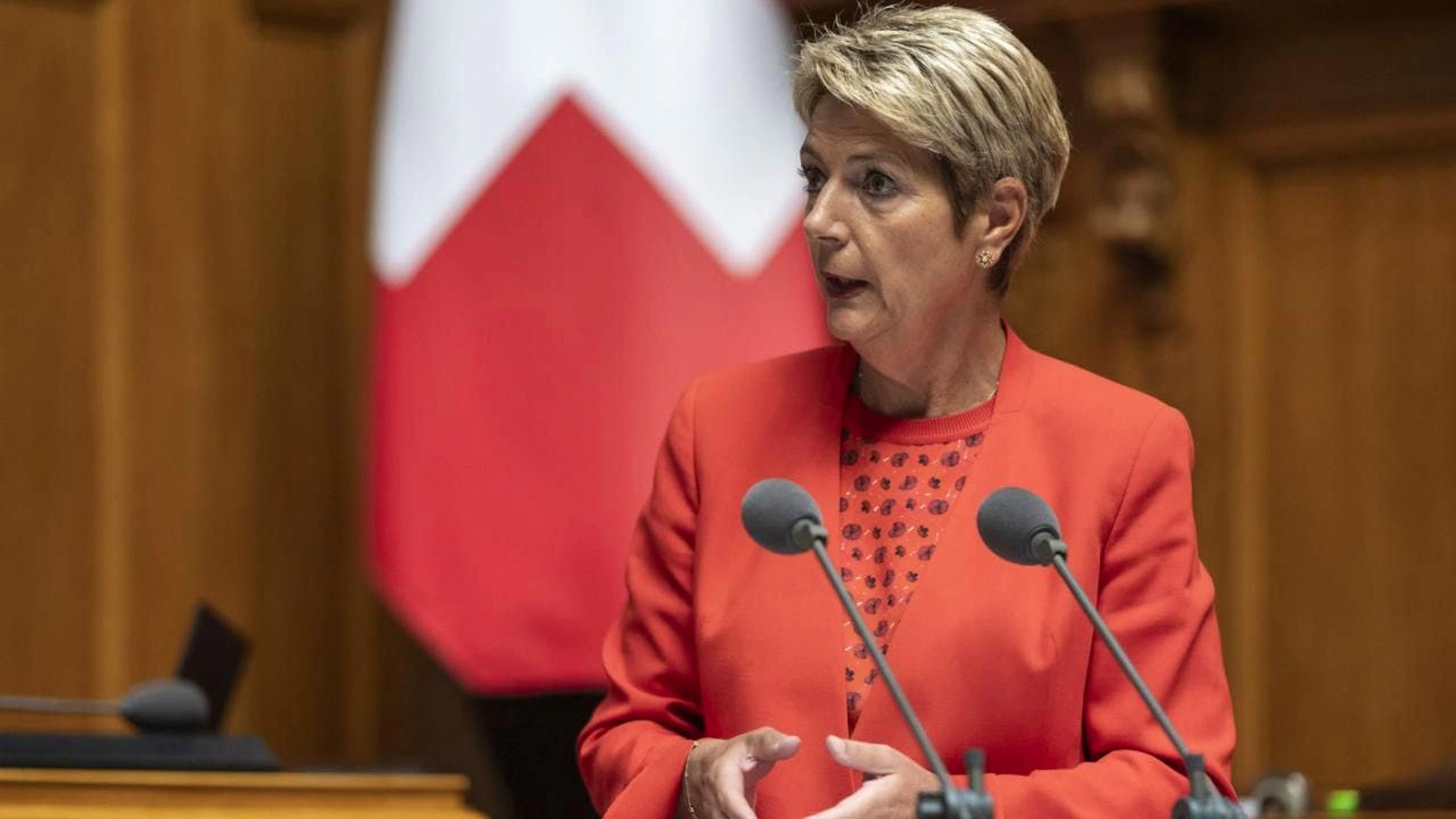 Le nouveau registre des ayants-droit économiques pour les sociétés suisses contribuera à la réputation de la place financière suisse, selon Karin Keller-Sutter (archives).