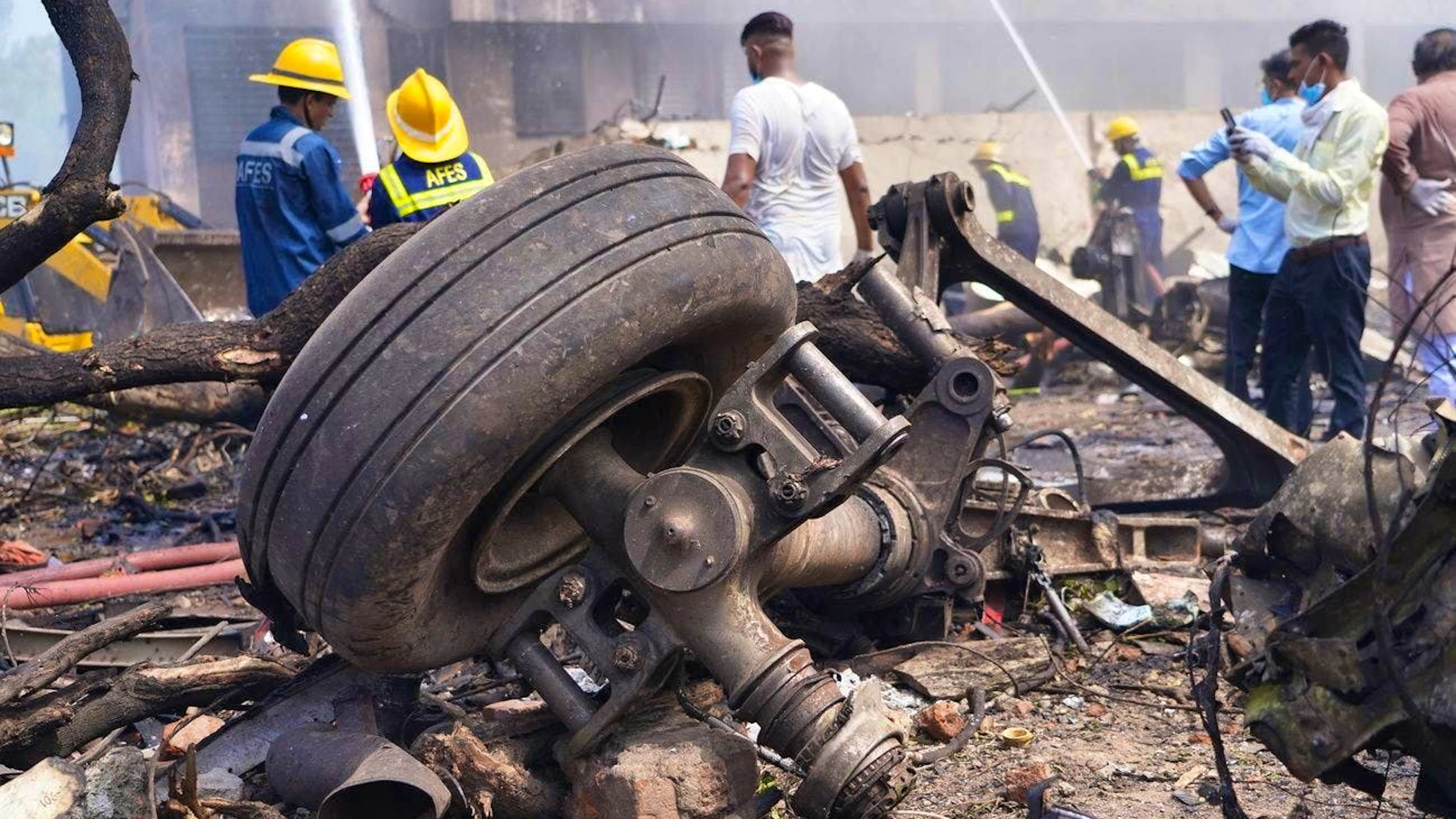 Le site du crash.
