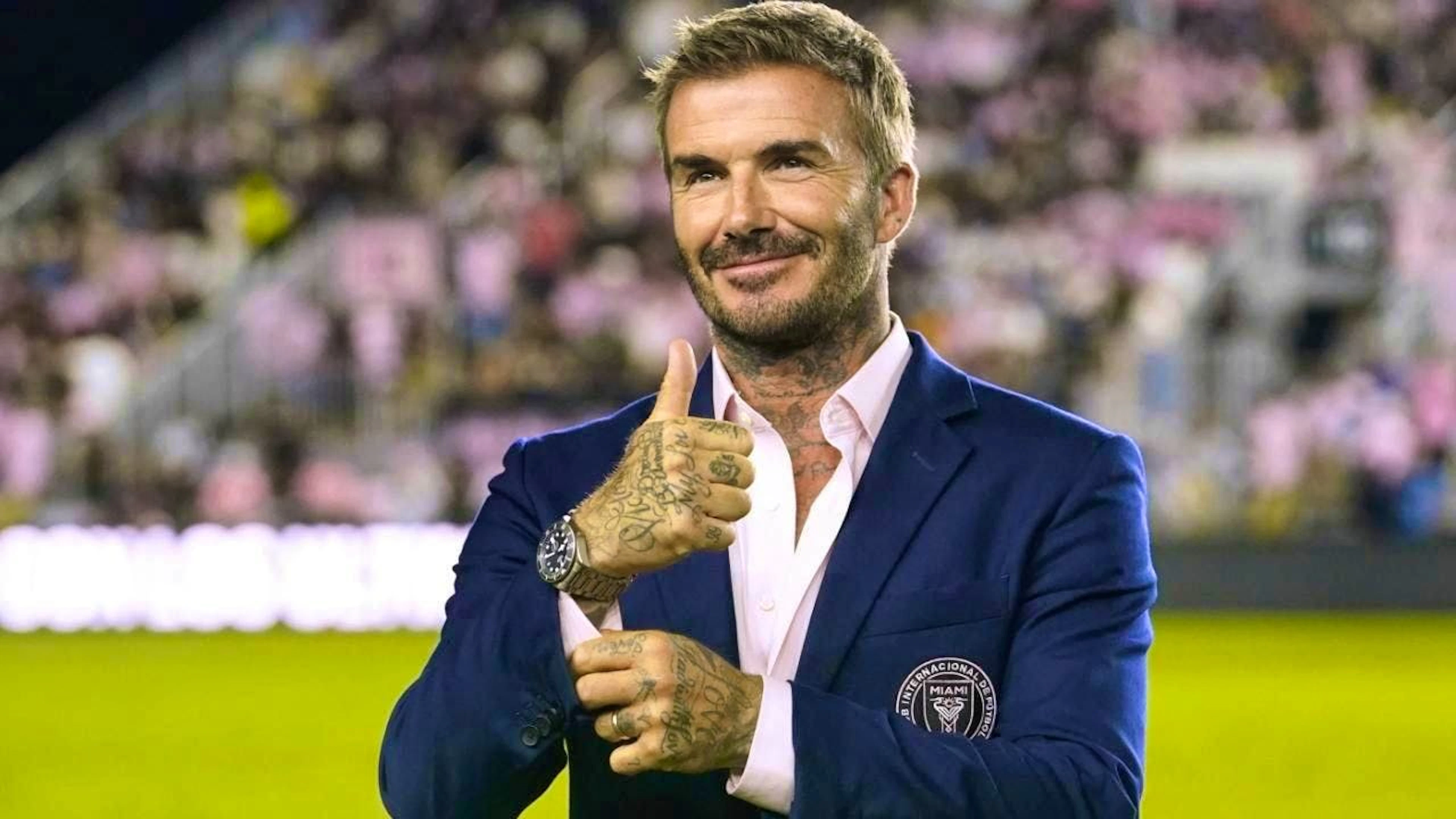 David Beckham is delighted to receive a royal knighthood