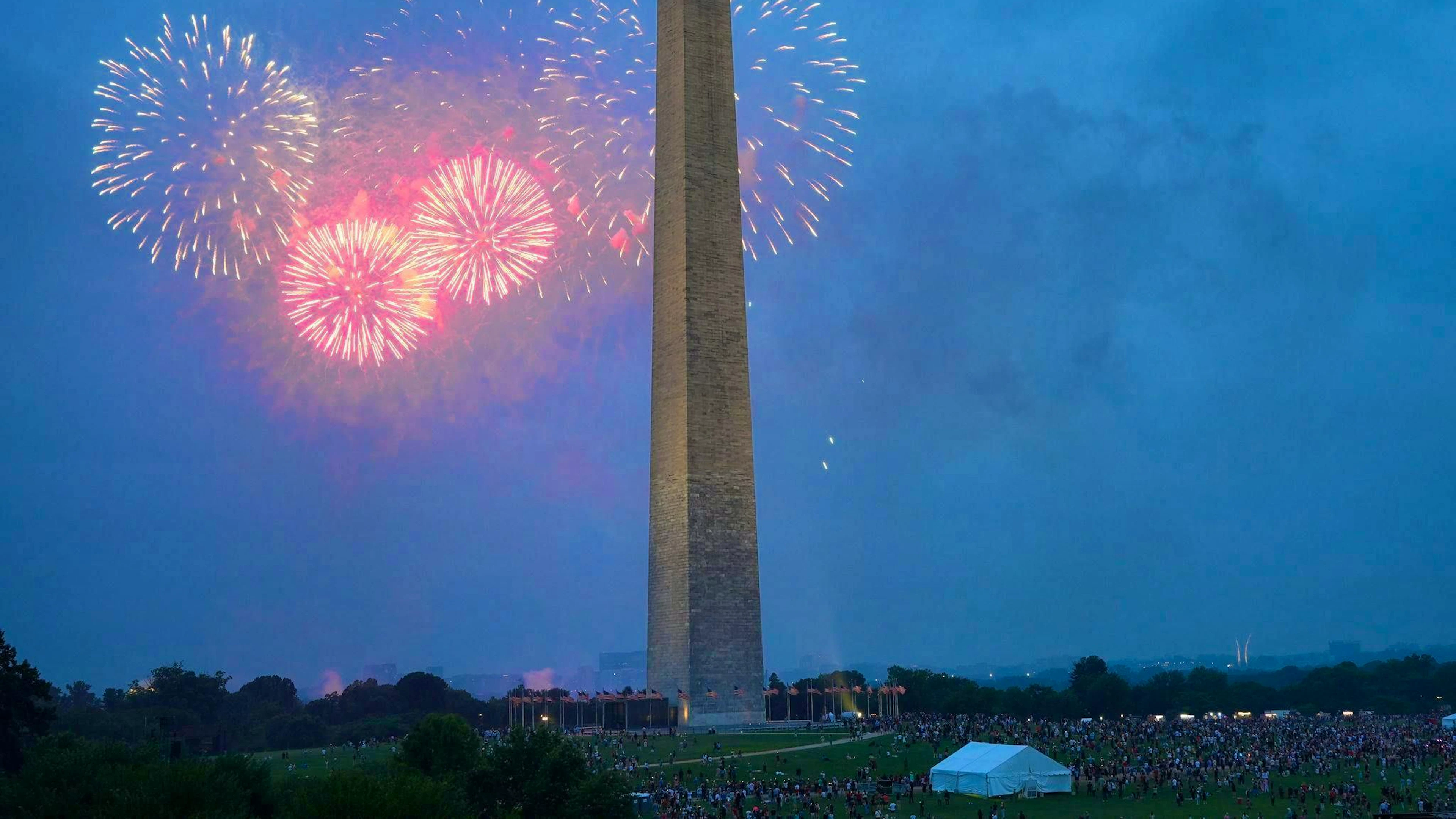 Fireworks at the end.