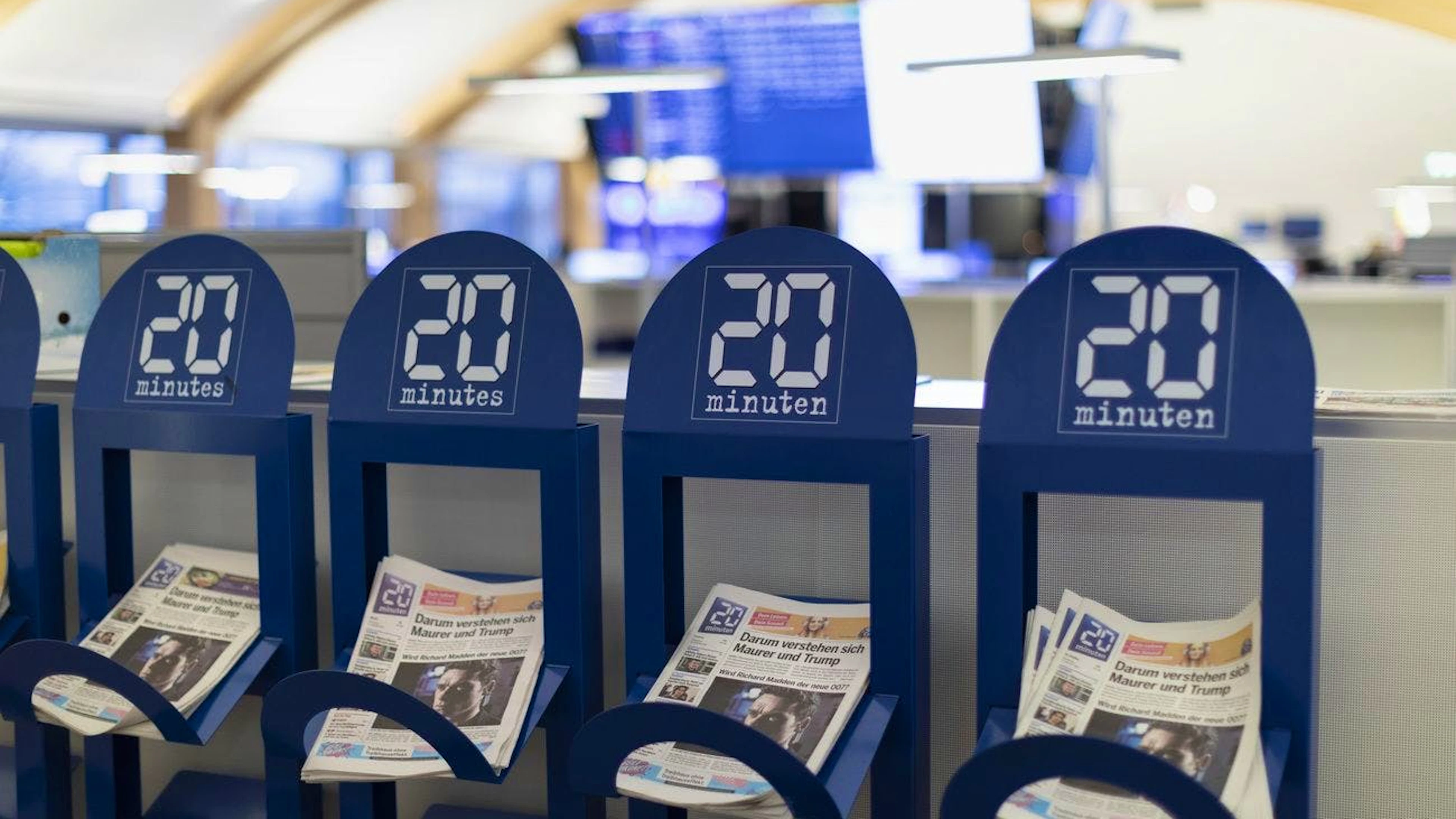 Die Pendlerzeitung «20 Minuten» gibt's bald nicht mehr gedruckt.