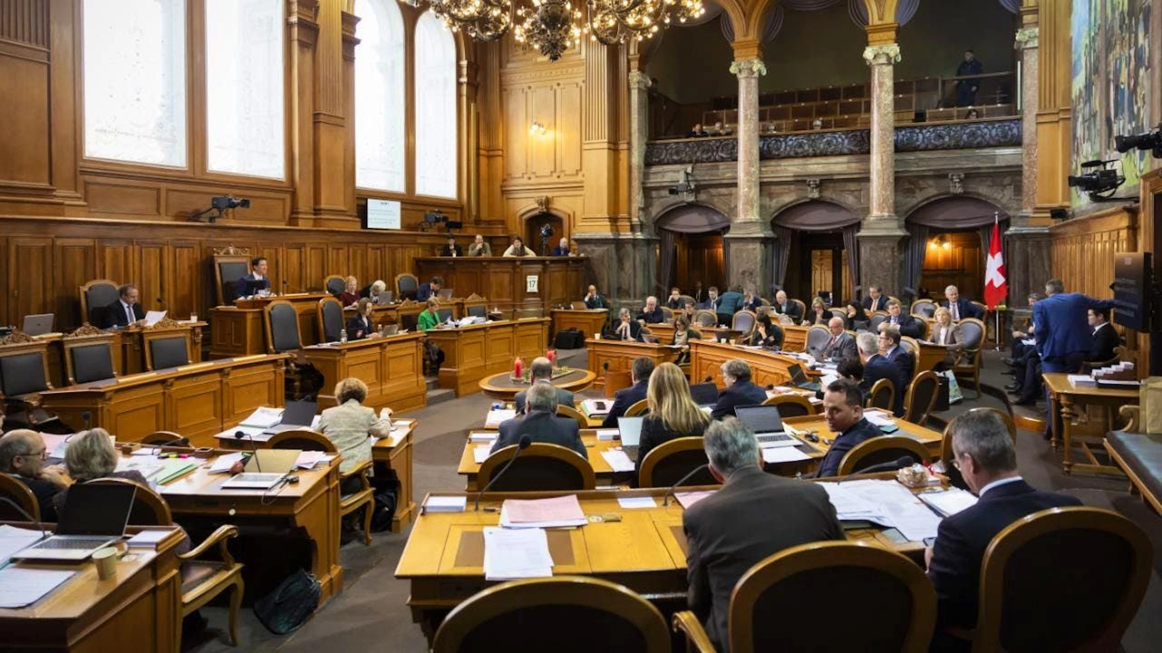 La sala del Consiglio degli Stati