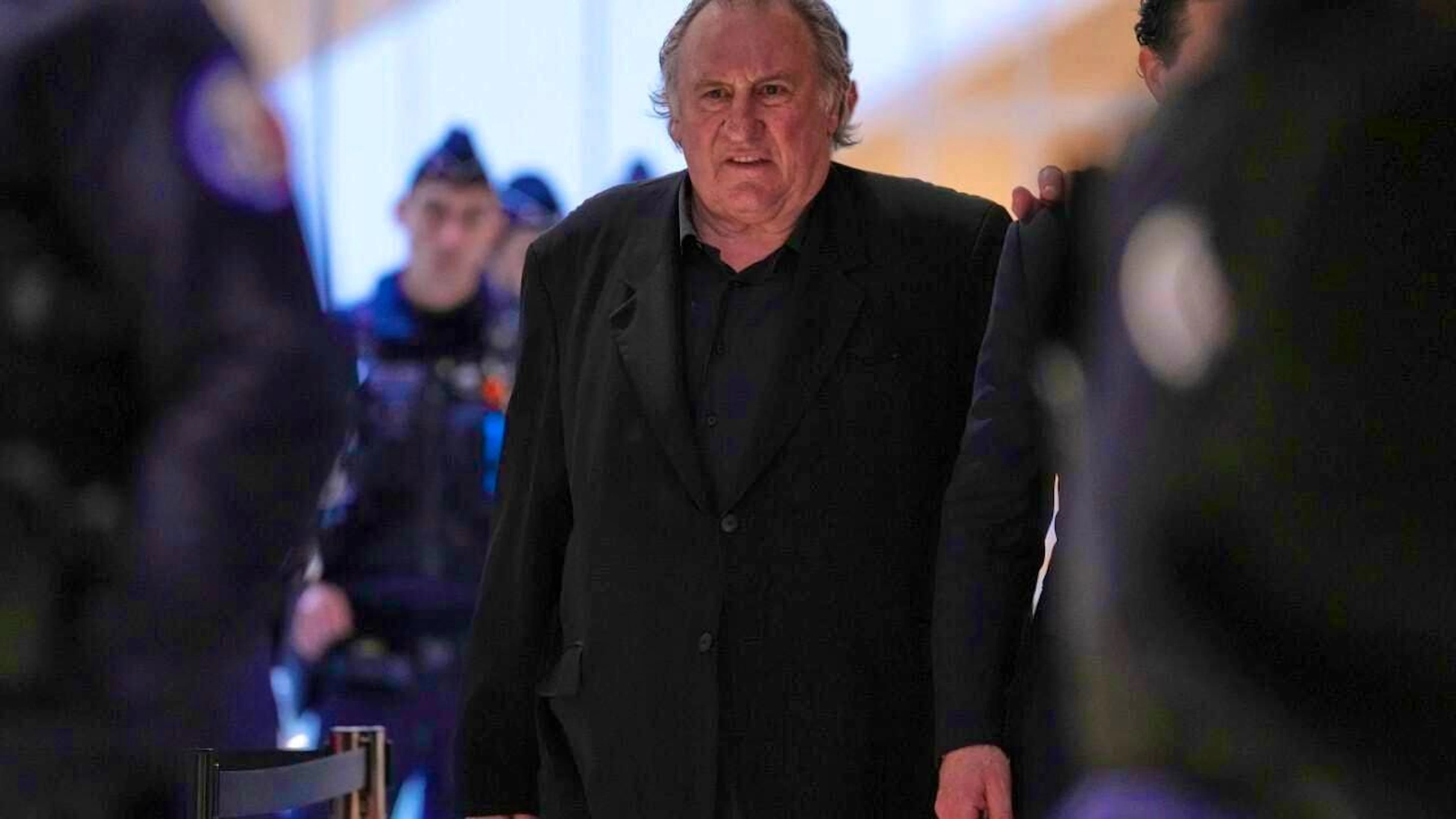 ARCHIVE - Actor Gérard Depardieu on trial for sexually assaulting two women during filming in 2021. Photo: Aurelien Morissard/AP/dpa
