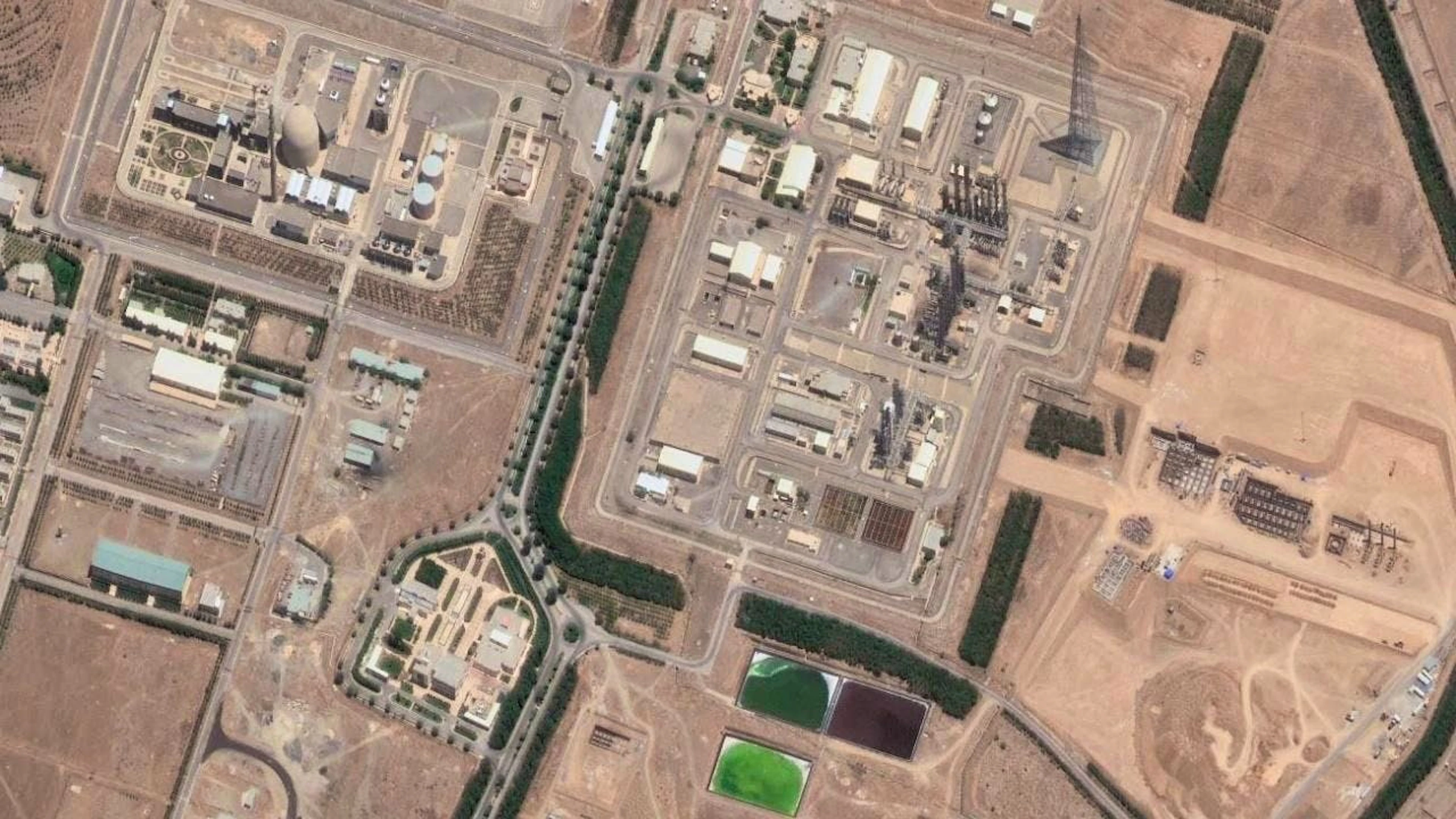 Image satellite de l'infrastructure nucléaire iranienne d'Arak prise le 14 juin dernier.