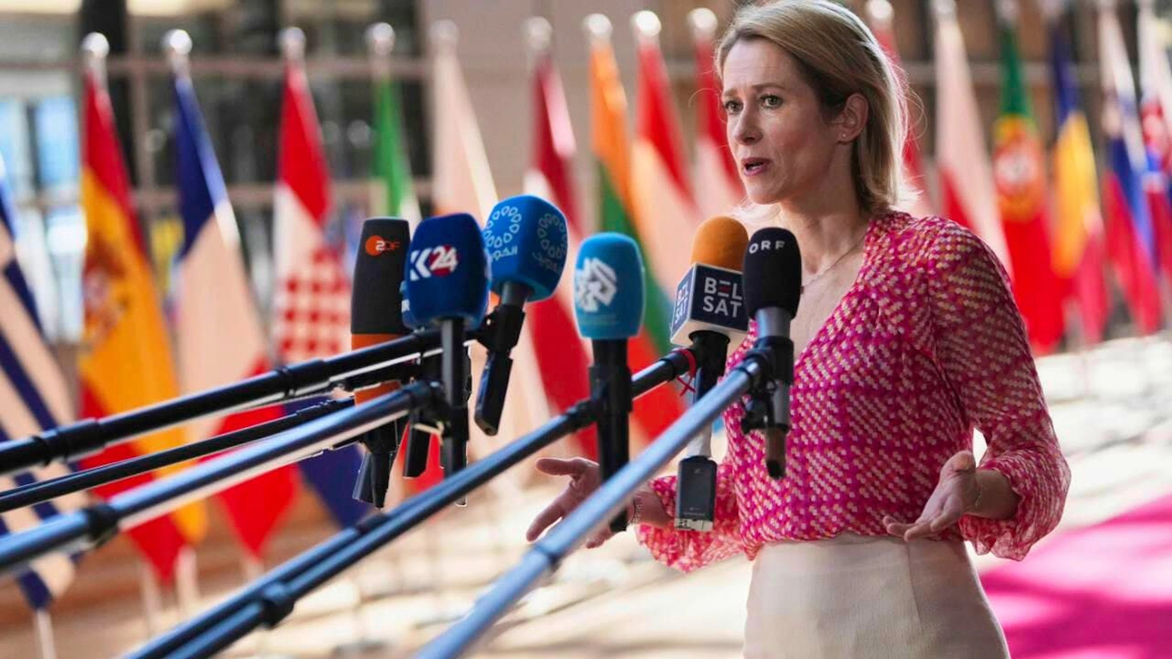 ARCHIV - Kaja Kallas, Chefin der Außenpolitik der Europäischen Union (Archivbild). Foto: Virginia Mayo/AP/dpa
