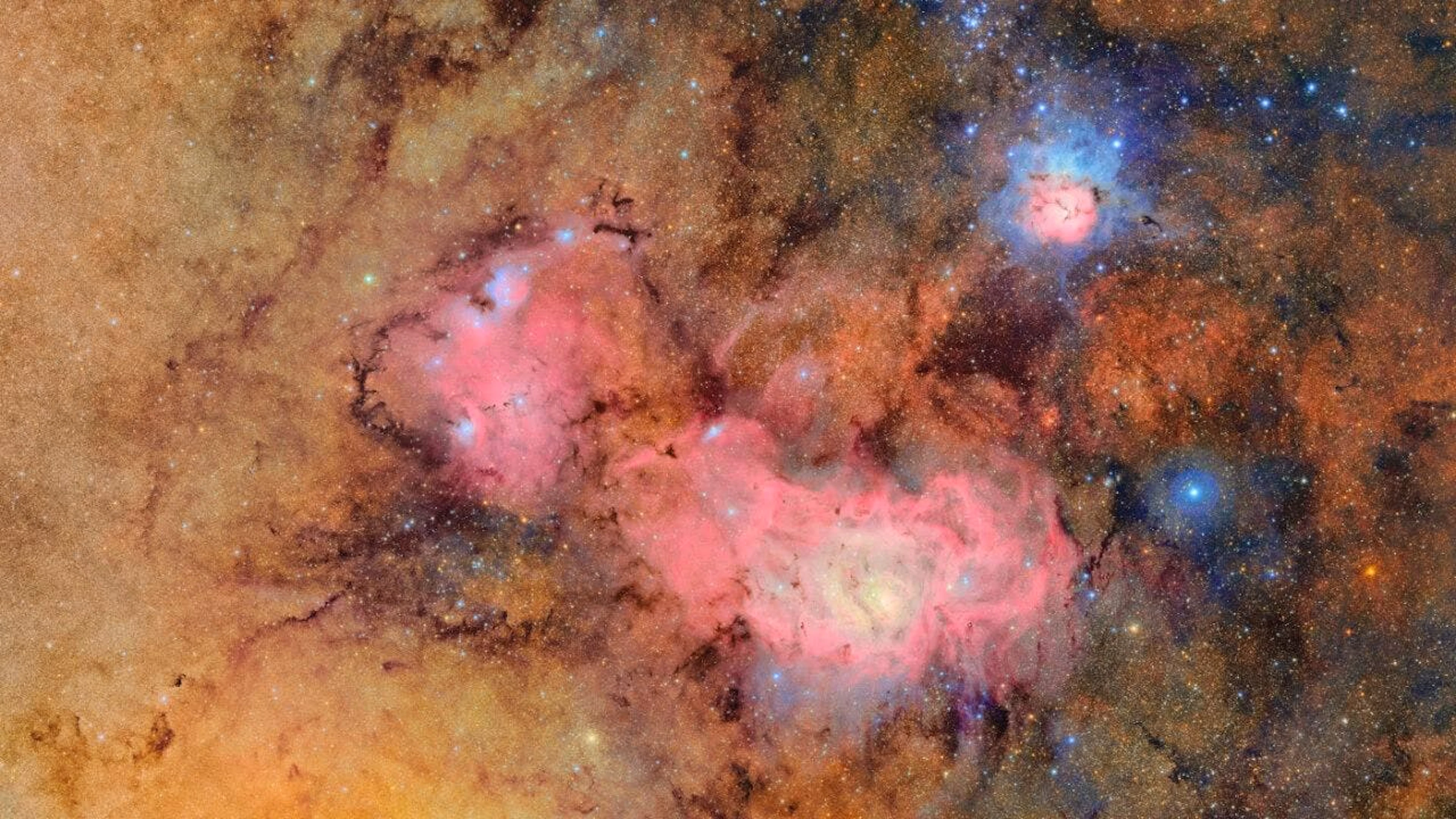 Cette image de la nébuleuse Trifide est le résultat de 678 prises de vues réalisées en l'espace de sept heures.