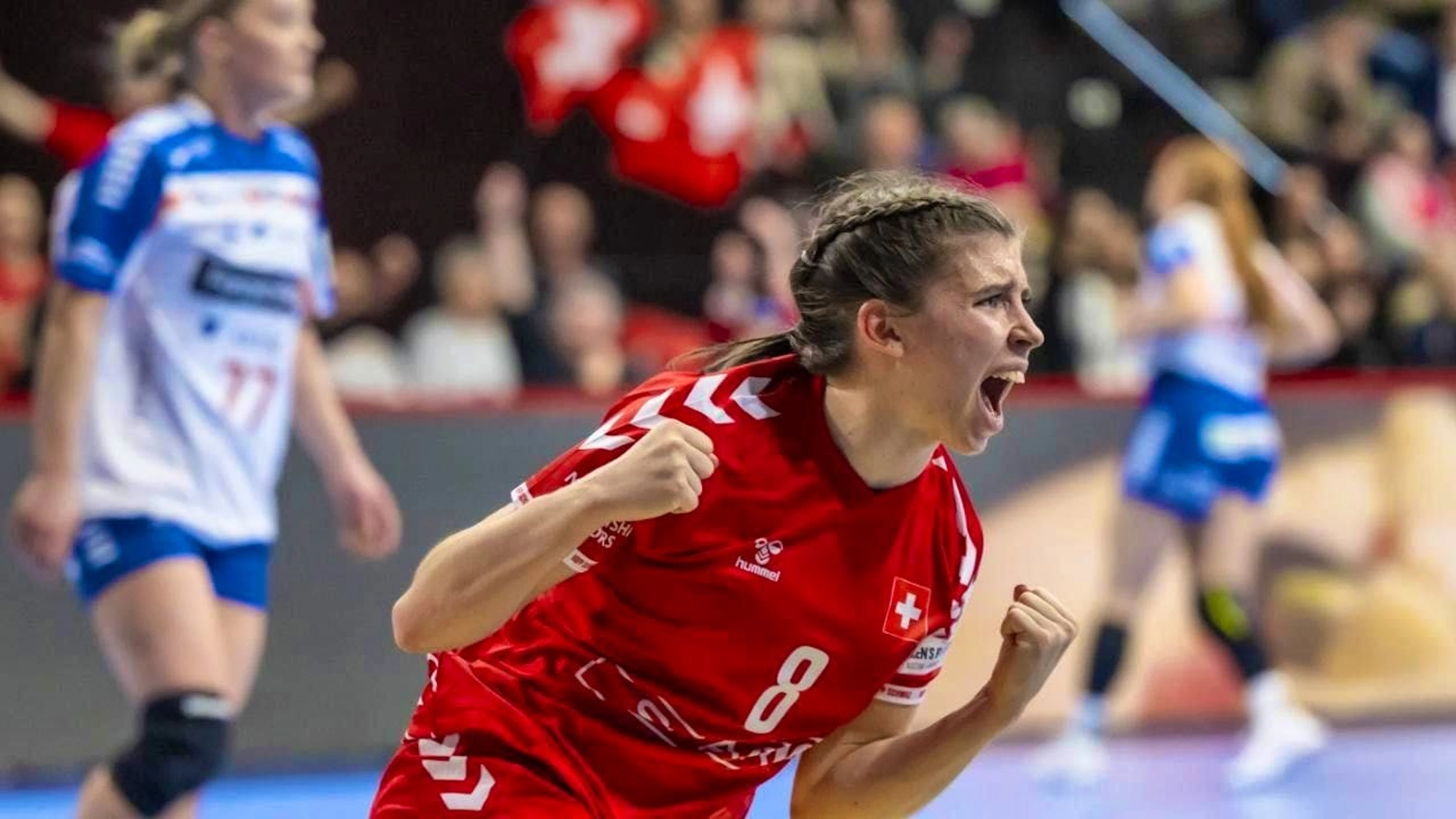 Mia Emmenegger at the European Handball Championship 2024.