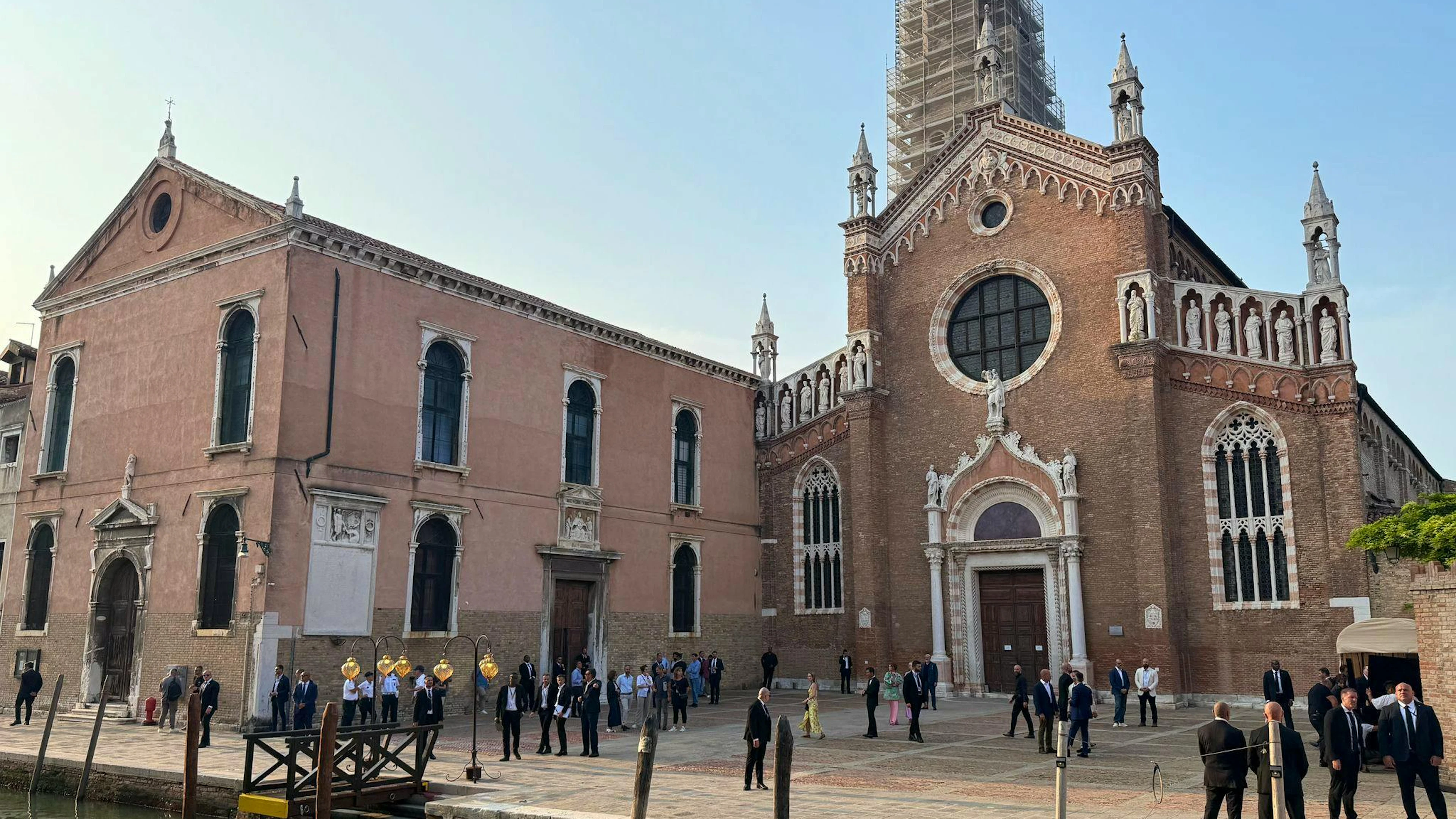 Der Ort der Party am Abend zuvor: die Klosterkirche Madonna dell'Orto.