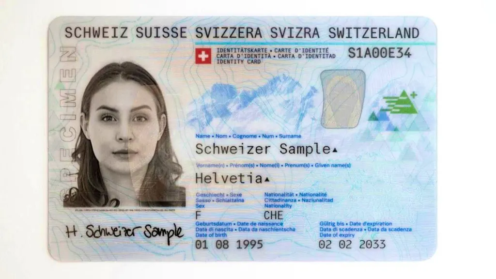 Confederation working on a new Swiss identity card with chip
