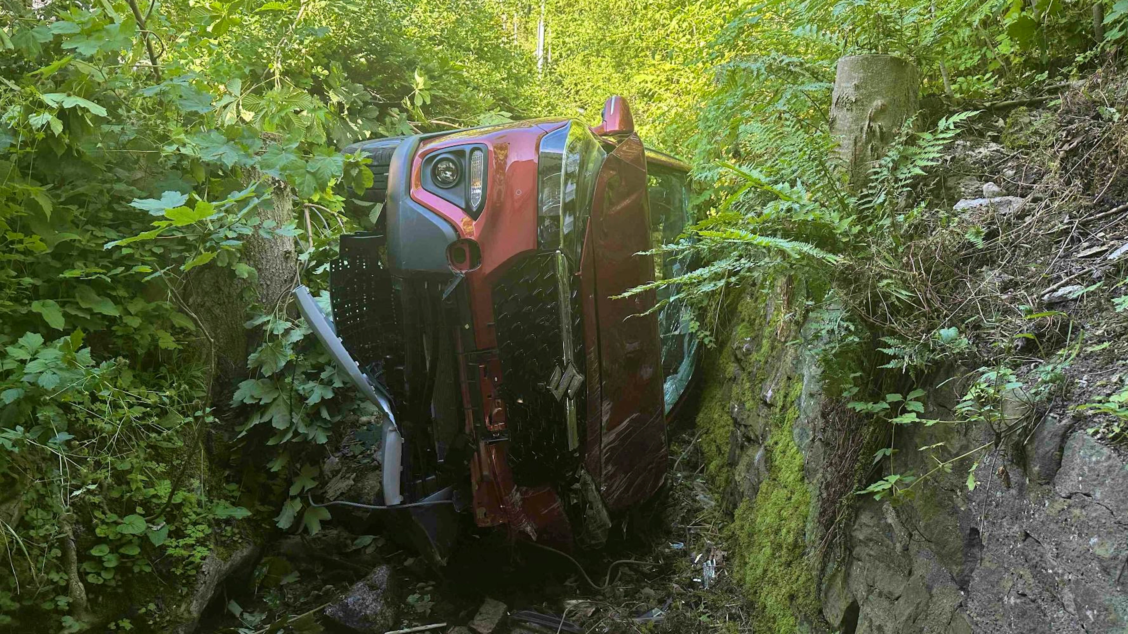 Beim Auto entstand Totalschaden.