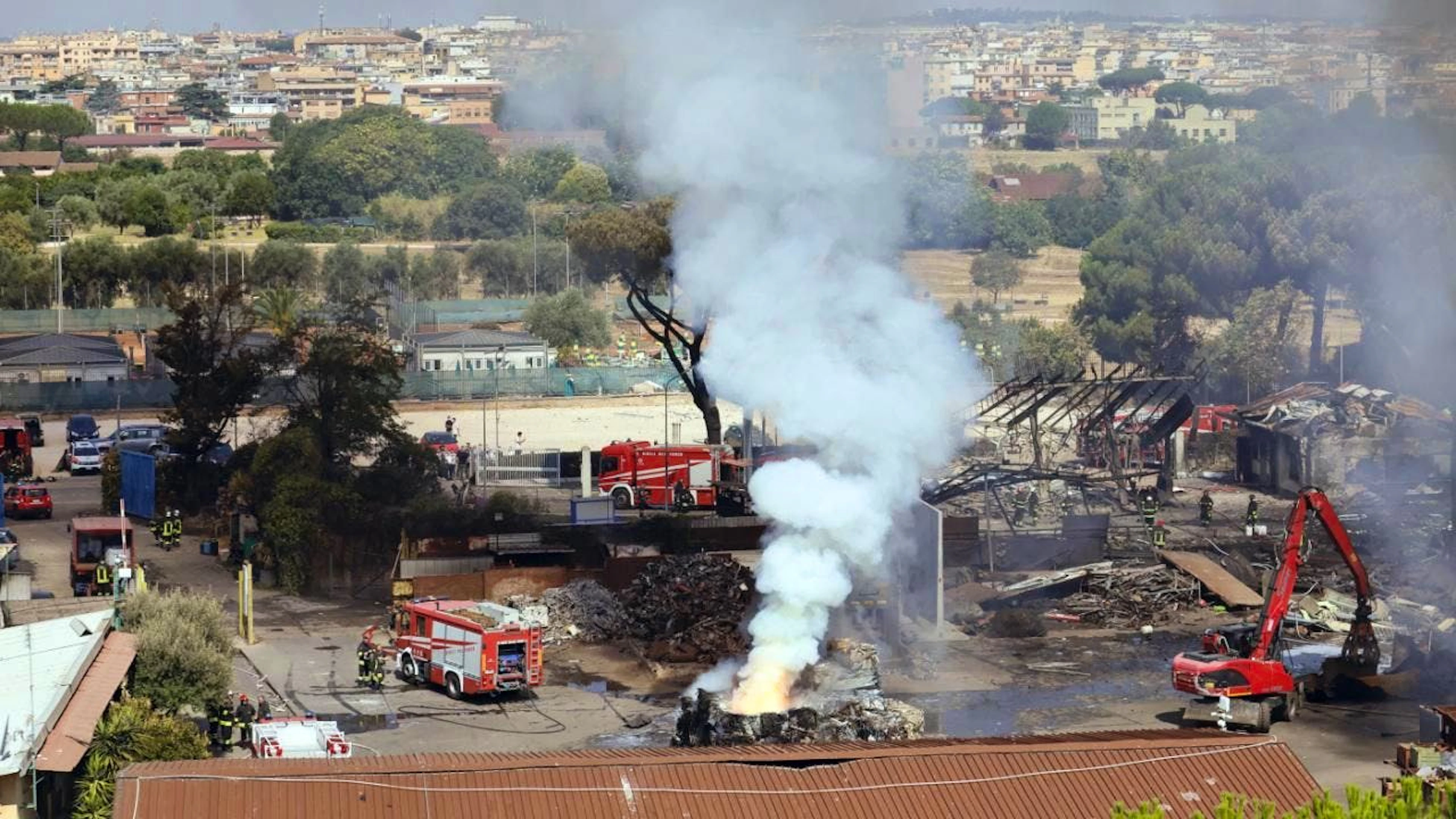 Une importante explosion dans une station-service à Rome a fait une trentaine de blessés.