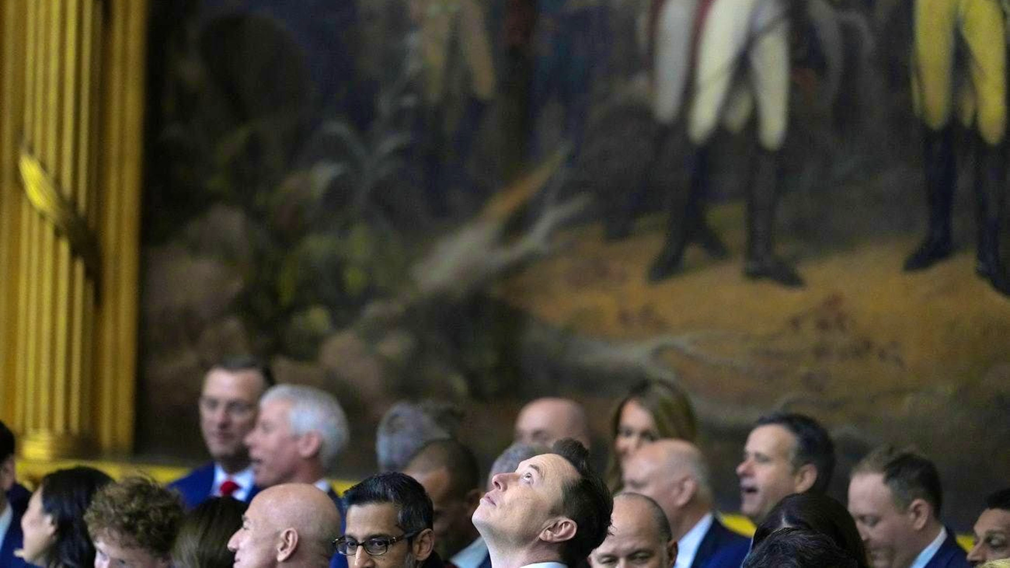 Appelé à de plus grandes choses ? Elon Musk le 20 janvier lors de l'investiture de Donald Trump au Capitole.