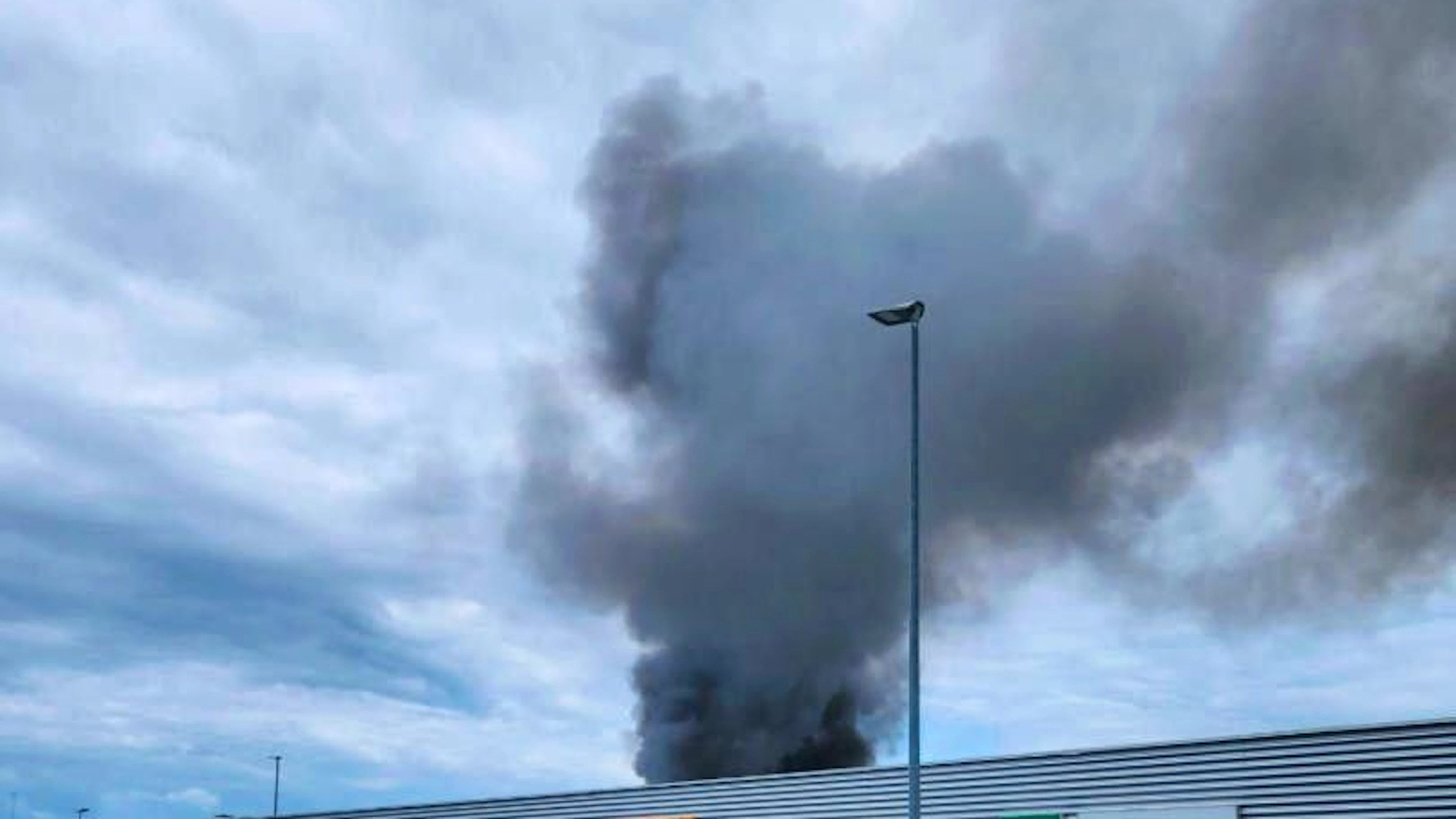 There is a fire near Kreuzlingen TG.