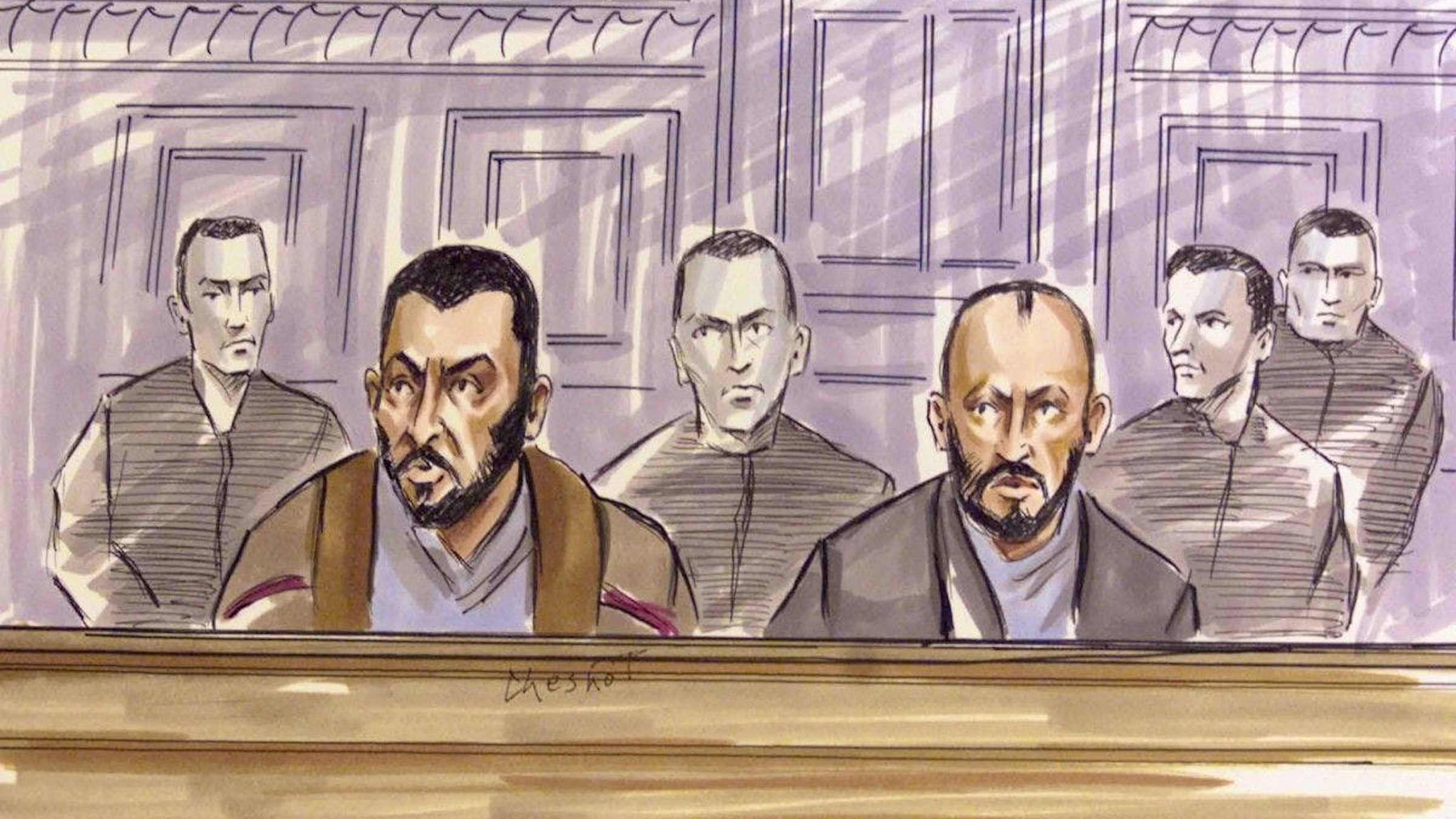 Aujourd'hui âgé de 57 ans, Boualem Bensaïd (droite) a passé près de trente années en prison (archives).