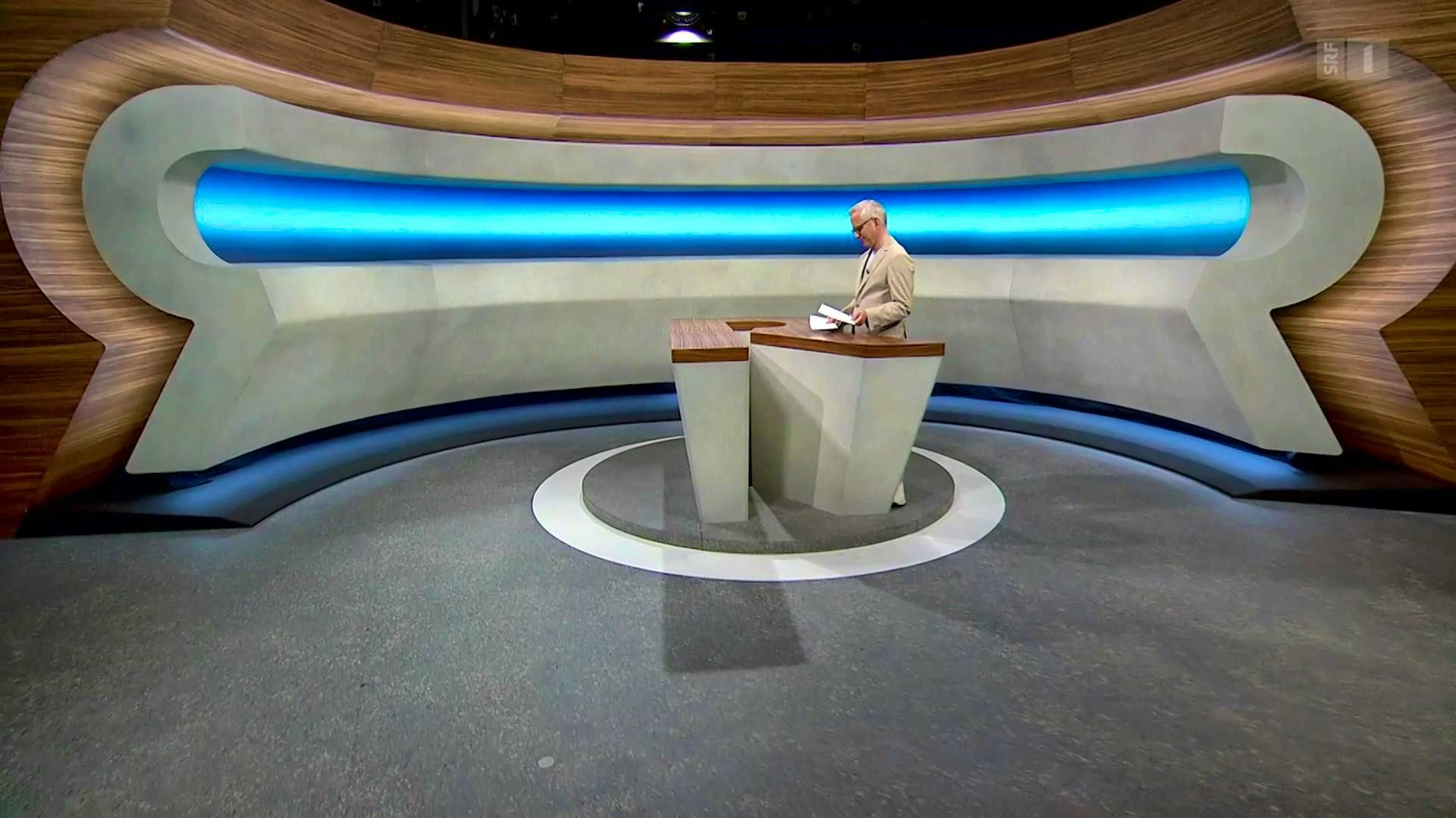 For comparison: This is what the "Rundschau" studio looks like before the move.