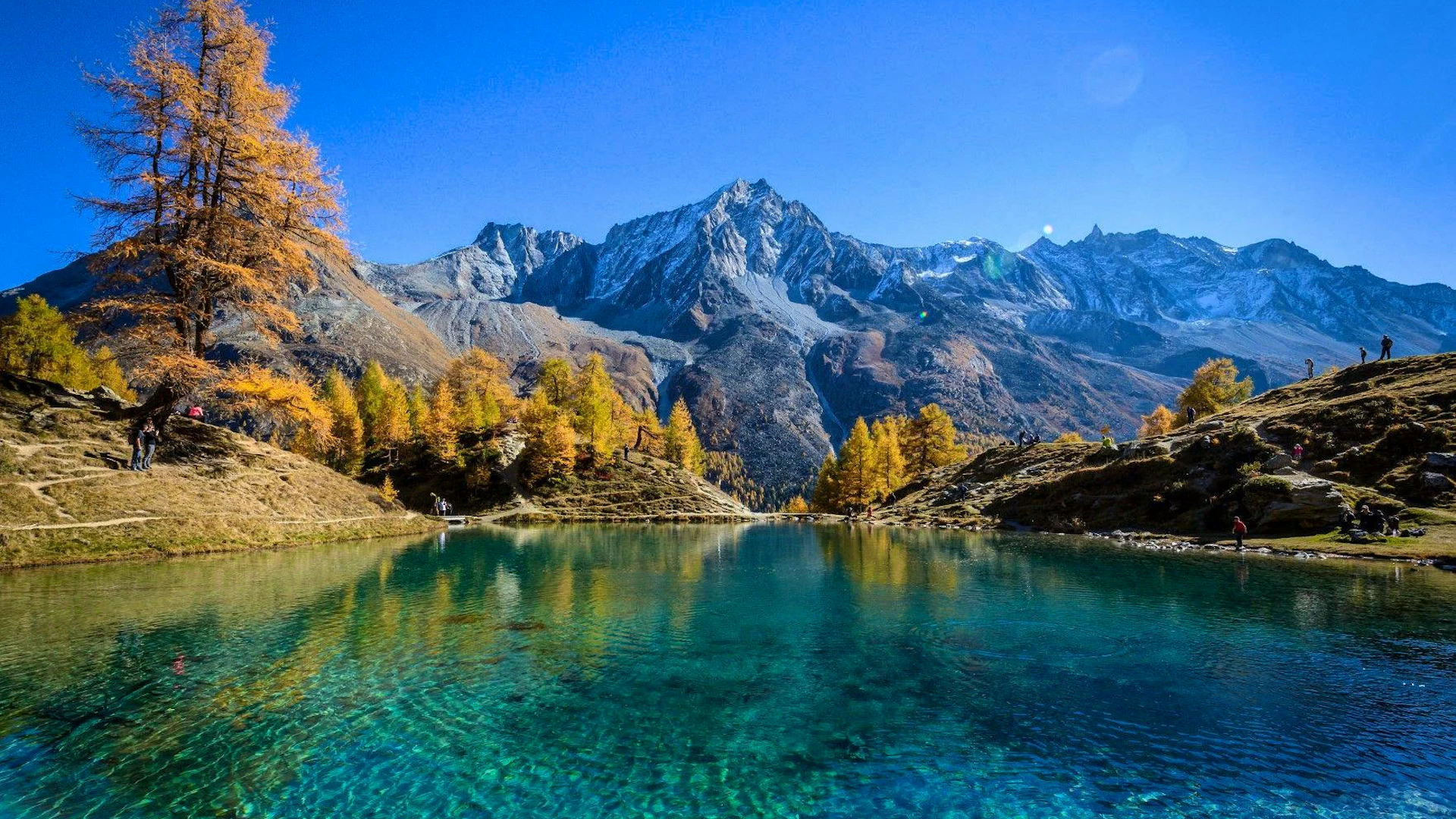 La région d'Arolla, au-dessus du Val d'Hérens est connue pour ces sports de montagne et son célèbre «Lac Bleu», situé non-loin (archives).