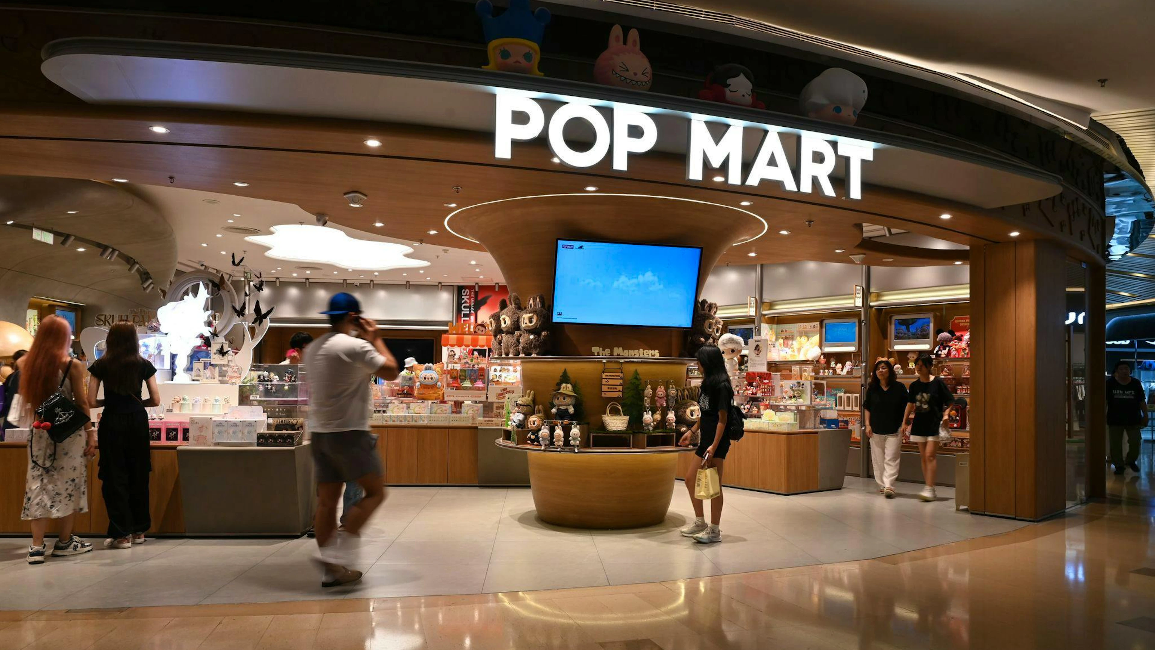 Pop Mart eröffnete in China meist in Shopping Malls seine Geschäfte. 