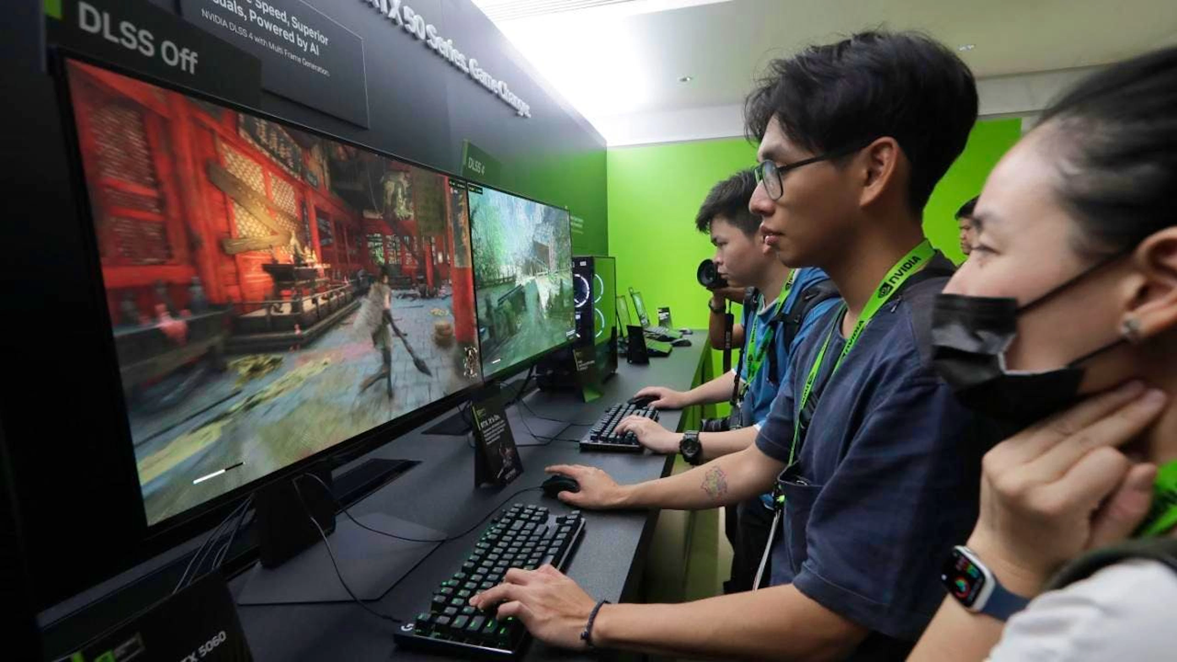 La Chine est un marché crucial pour Nvidia, mais ces dernières années, le resserrement des exportations de Washington l'a confronté à une concurrence plus rude de la part d'acteurs locaux tels que le champion local Huawei. (archives)