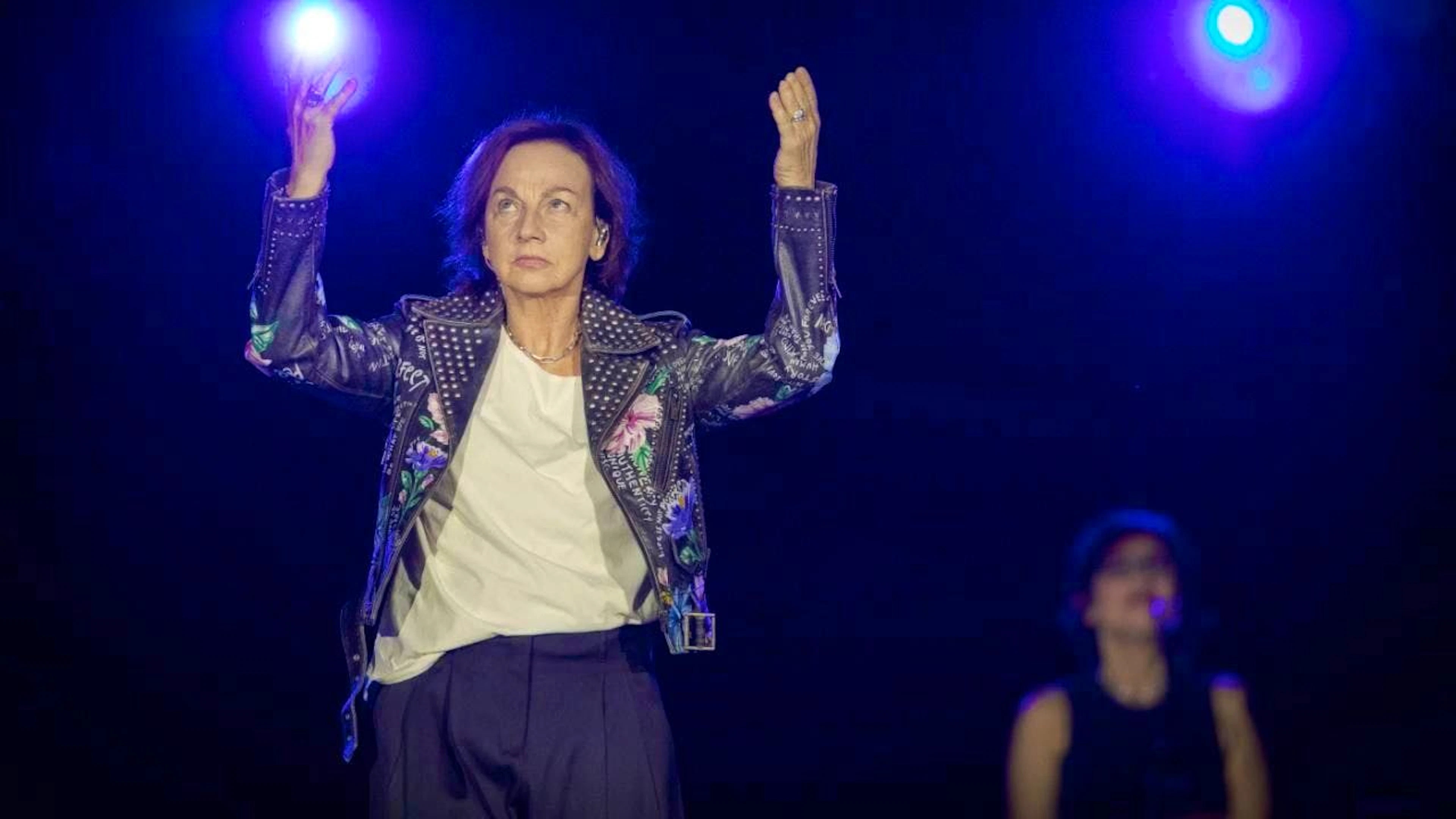 Gianna Nannini rocked the Piazza Grande in Locarno at the "Moon &amp; Stars" festival on Thursday.