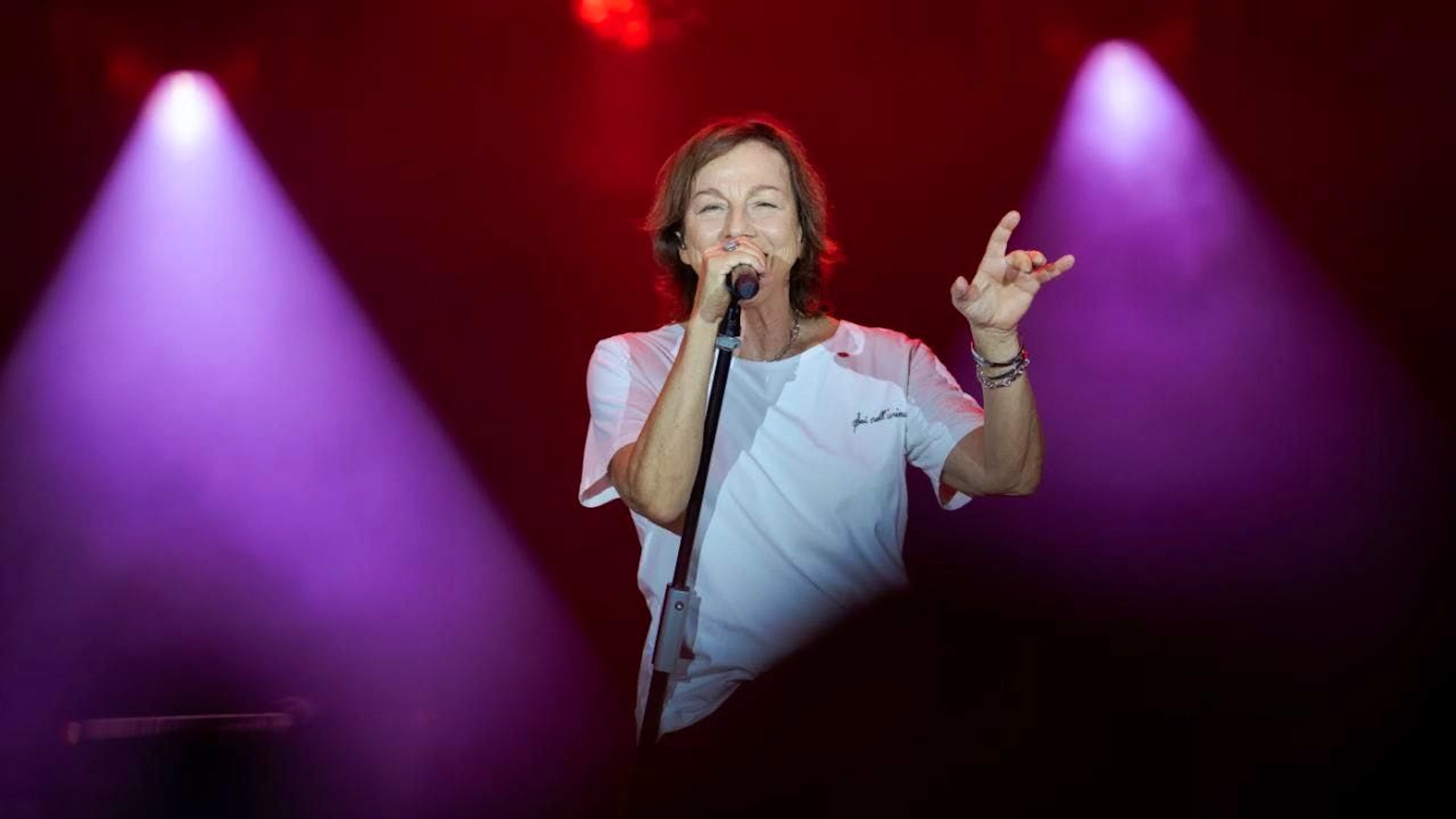 "Un'estate Italiana" auf der Piazza Grande: Gianna Nannini am "Moon & Stars"-Festival in Locarno.