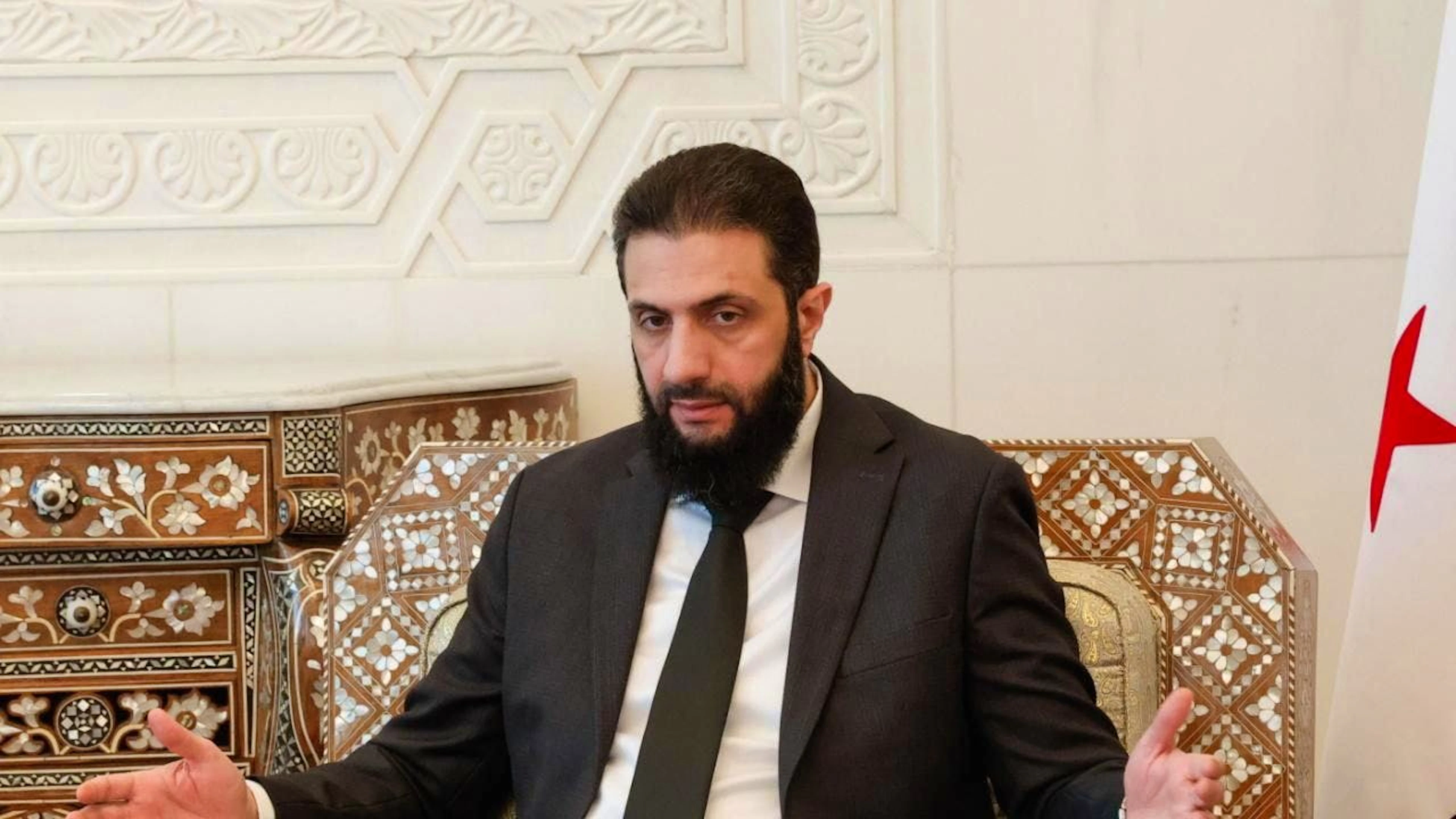 Il presidente siriano, Ahmed al-Shara.