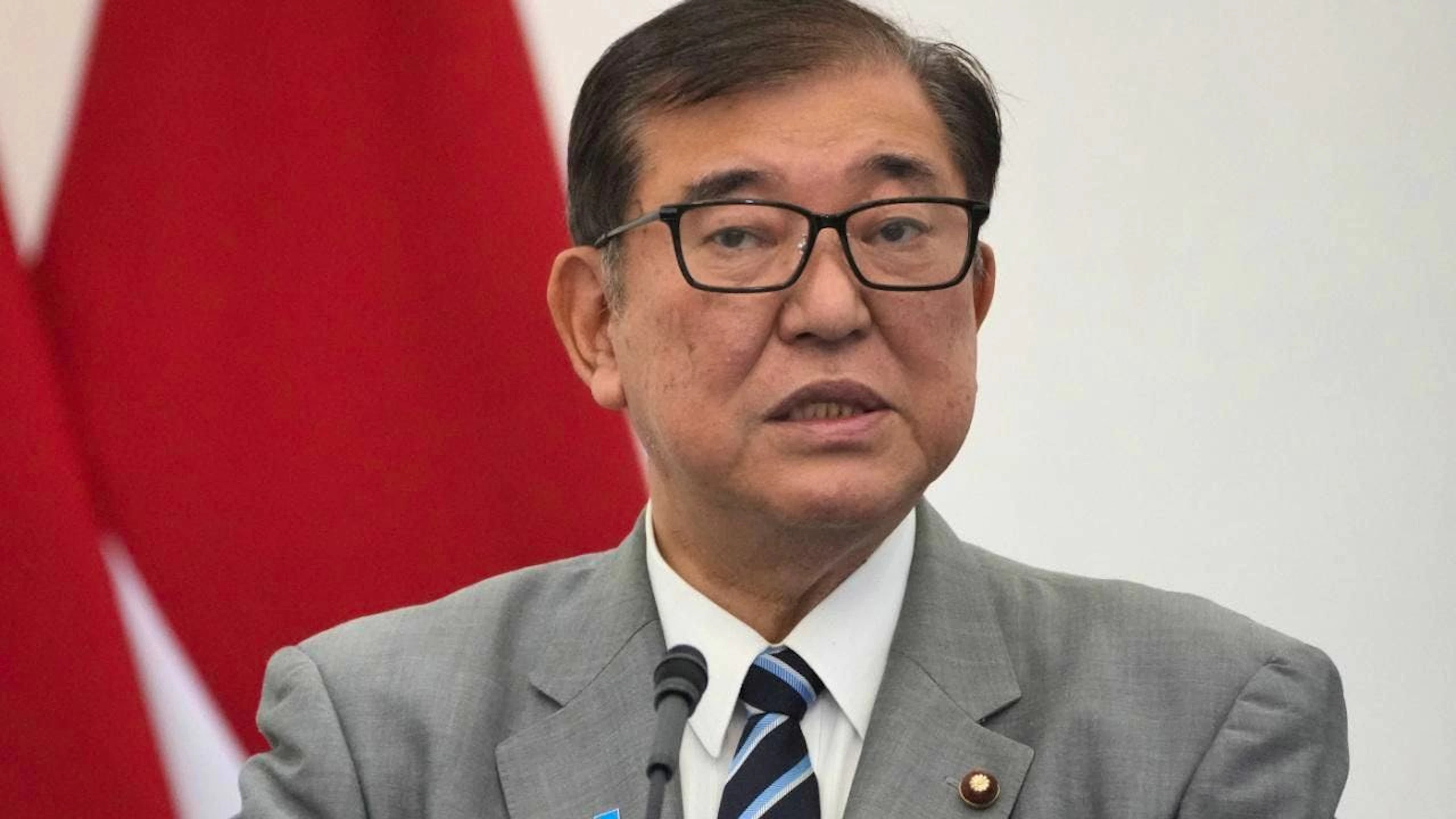 ARCHIV - Japans Ministerpräsident Shigeru Ishiba. Foto: Achmad Ibrahim/AP/dpa/Archivbild
