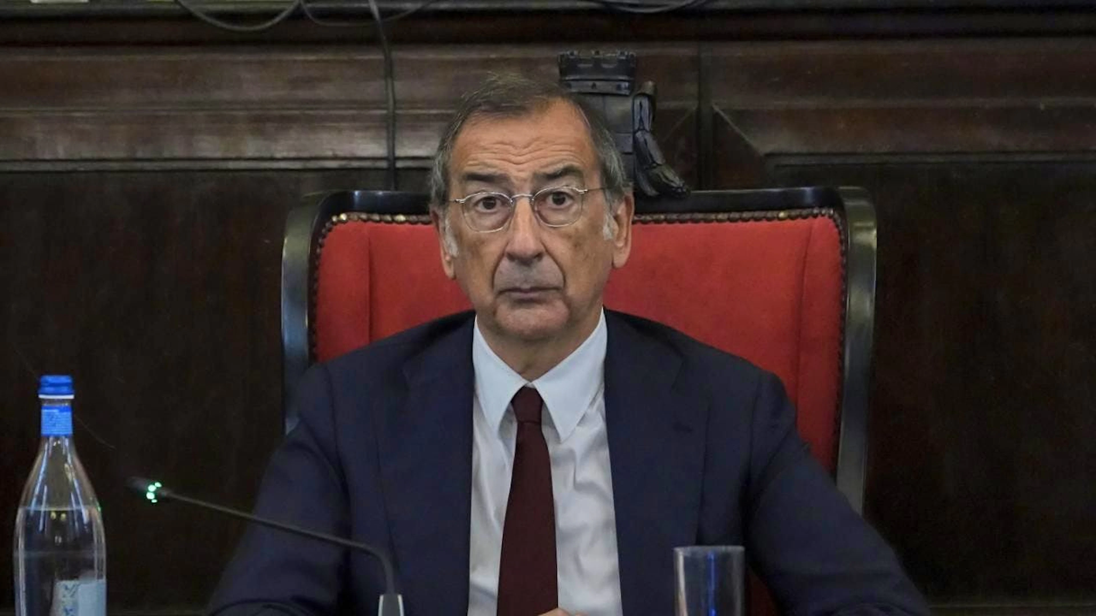 Sala durante il suo intervento odierno in Consiglio comunale.