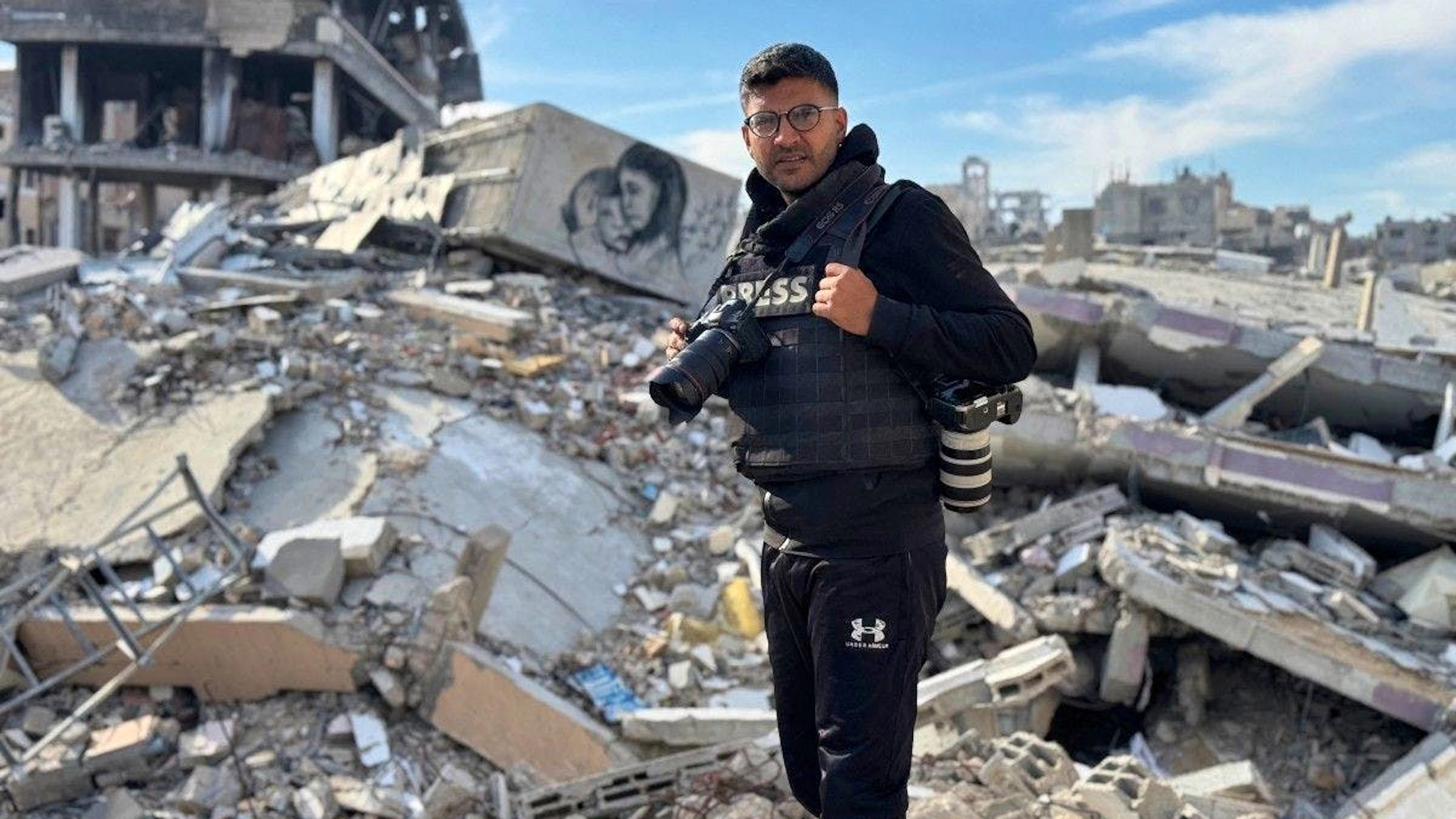 Bashar Taleb, dans la bande de Gaza, le 10 décembre 2024.