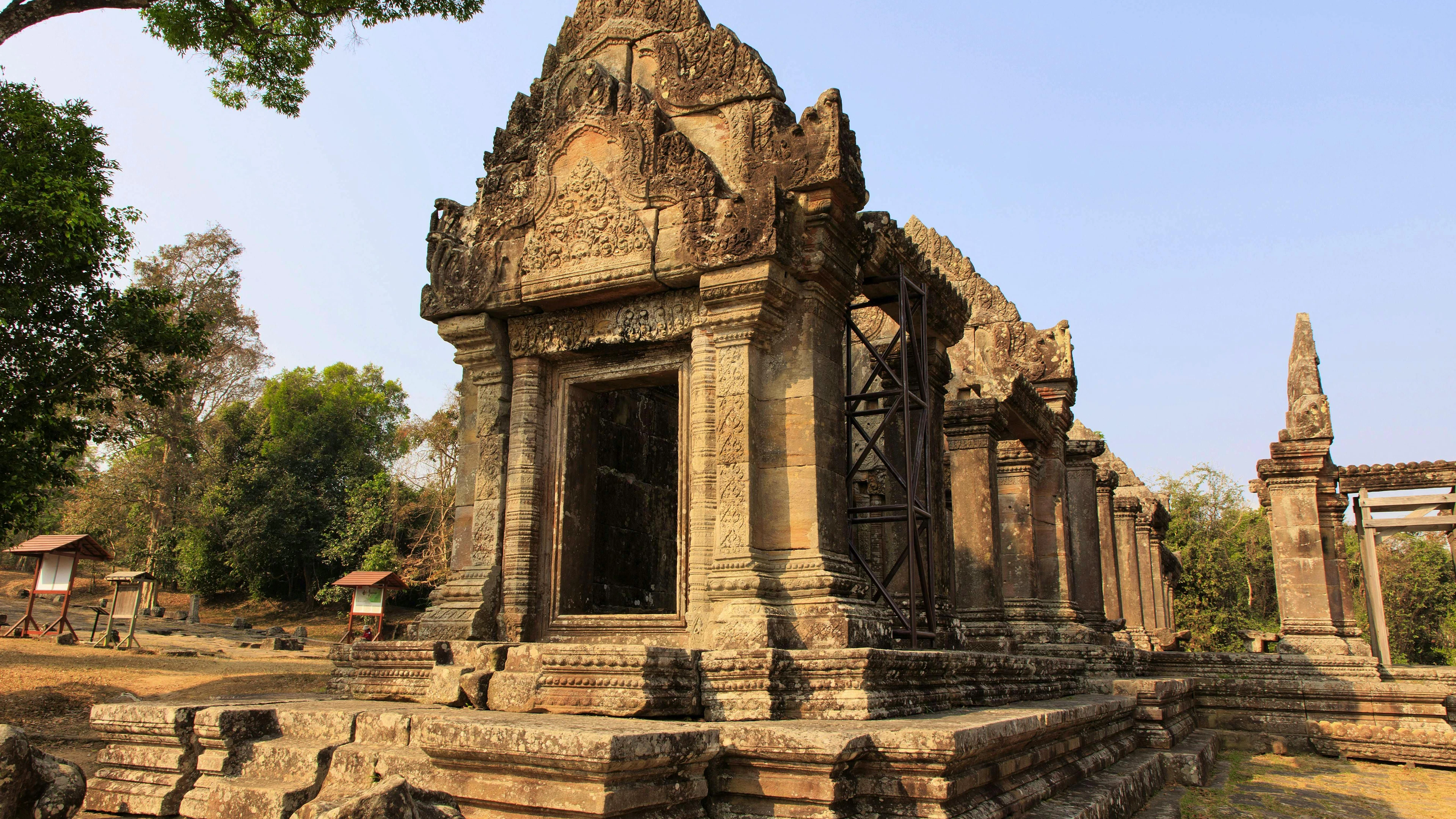 Der Tempel Preah Vihear liegt im Norden Kambodscha, in einem Gebiet, das Thailand für sich beansprucht. Immer wieder brechen im Grenzgebiet Kämpfe zwischen den beiden Staaten aus.