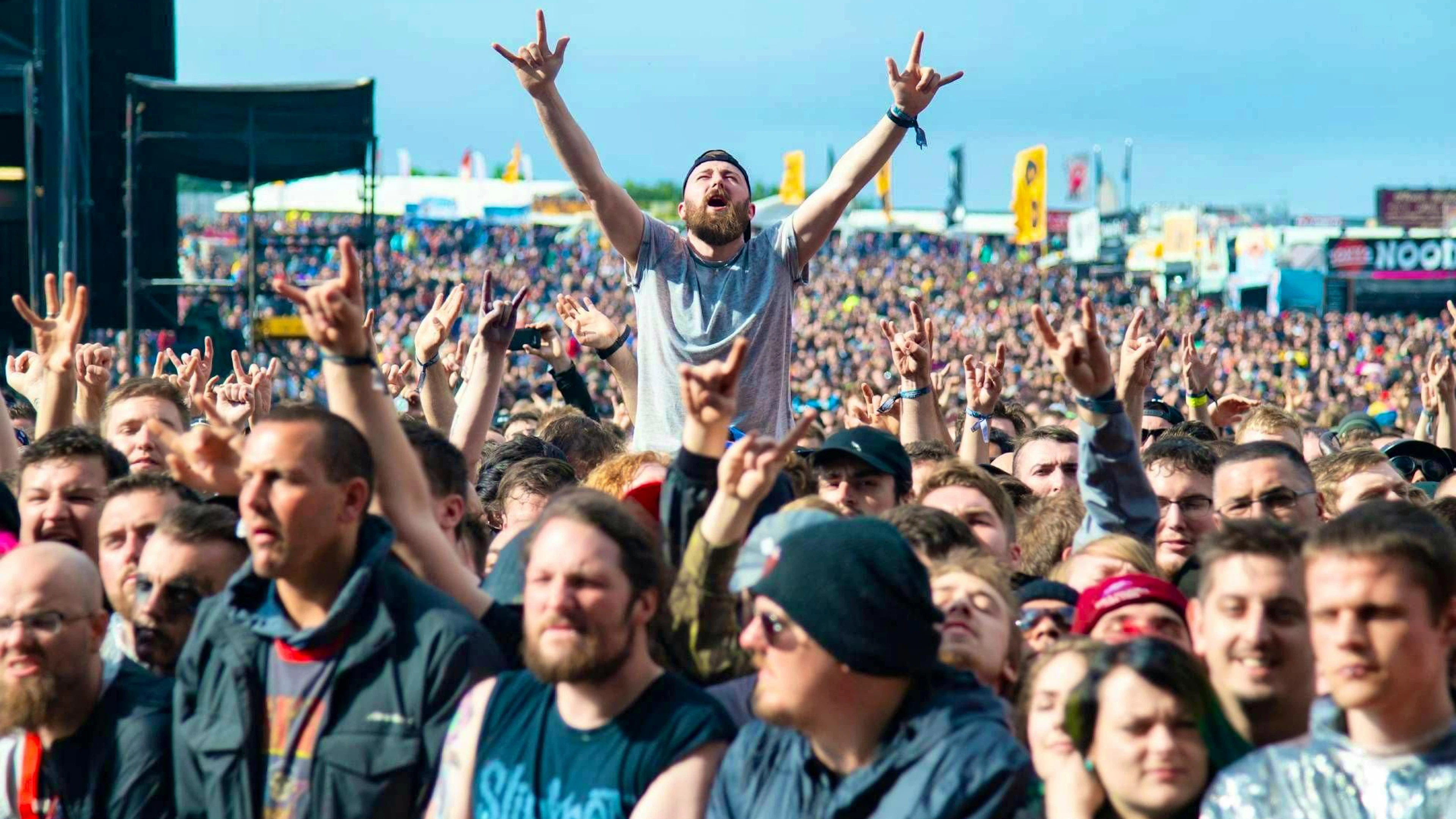 Things can get rough at the Download Festival.
