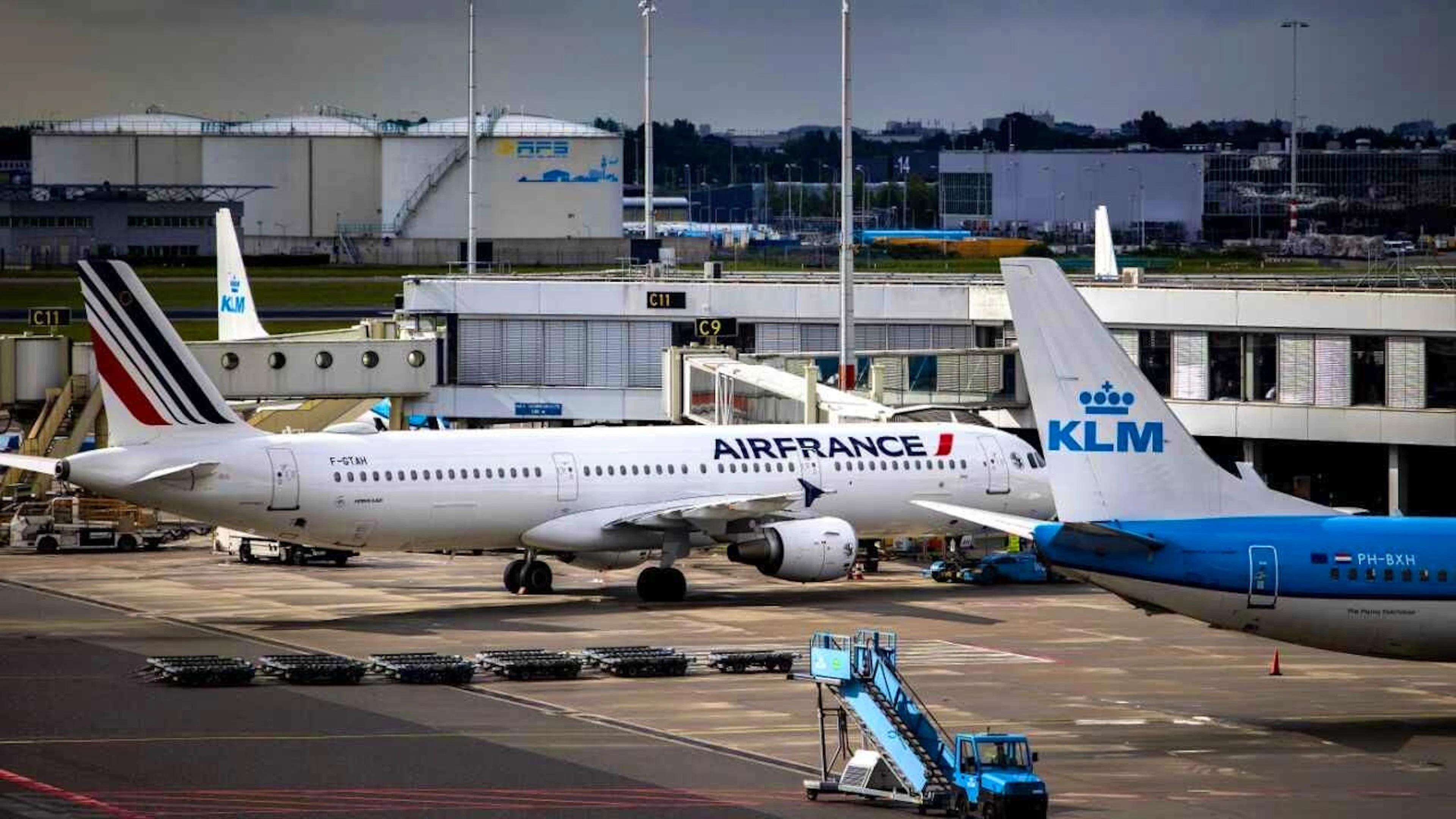 Au total, le groupe aérien franco-néerlandais a transporté 27,3 millions de passagers sur la période, soit 5,9% de plus qu'au printemps de l'année précédente. (archive)