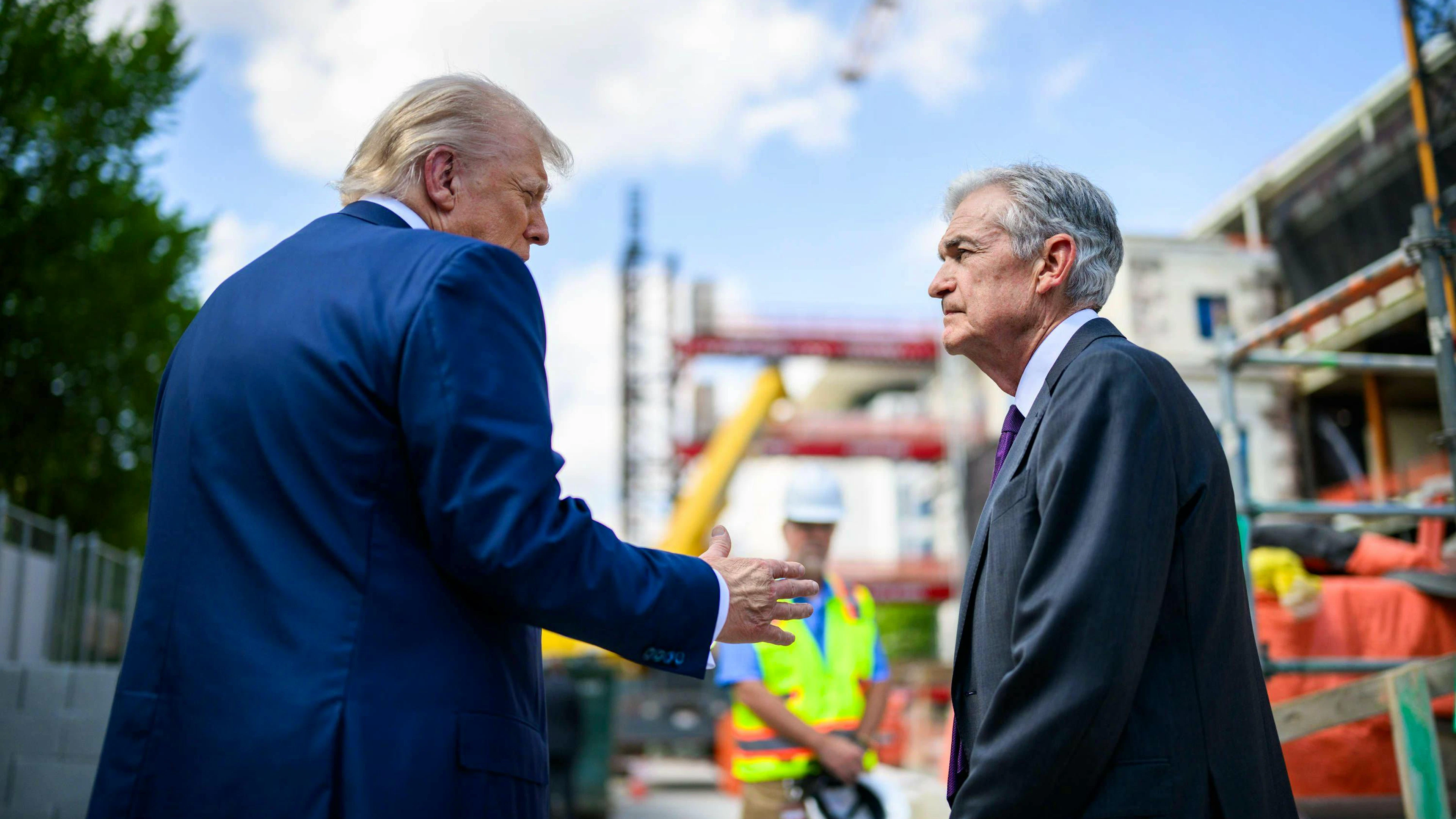 Donald Trump se montre agacé depuis des semaines par Jerome Powell, qu'il avait pourtant nommé à la tête de l'institution lors de son premier mandat (archive).