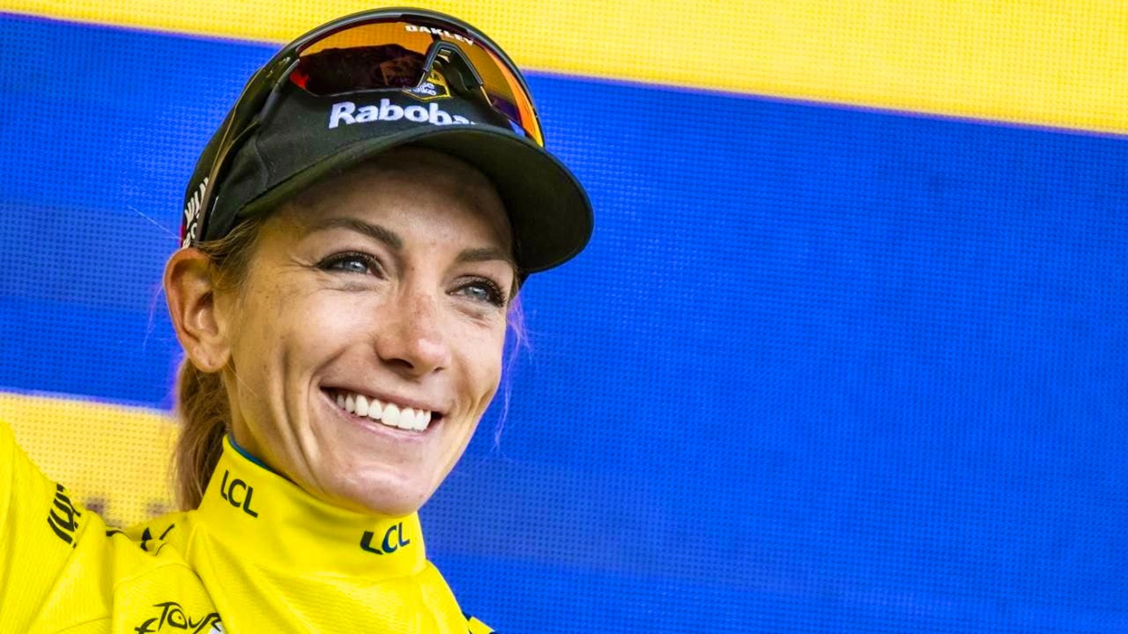 The beaming Tour de France winner Pauline Ferrand-Prévot