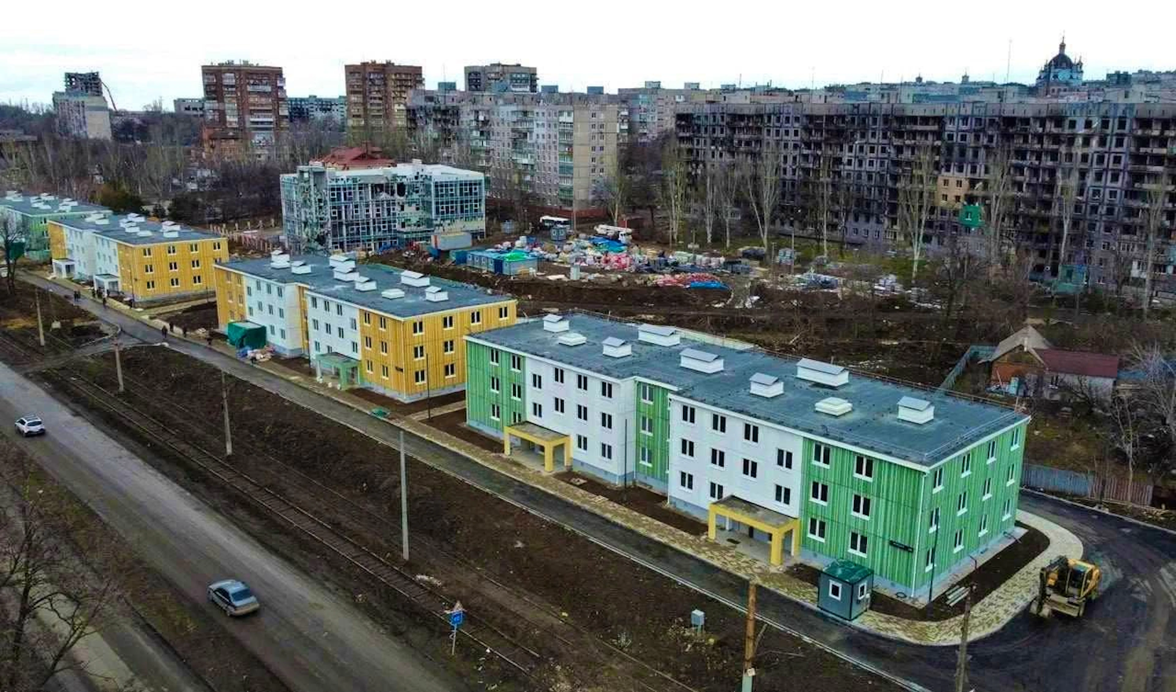 Mariupol is currently being rebuilt by the Russians.
