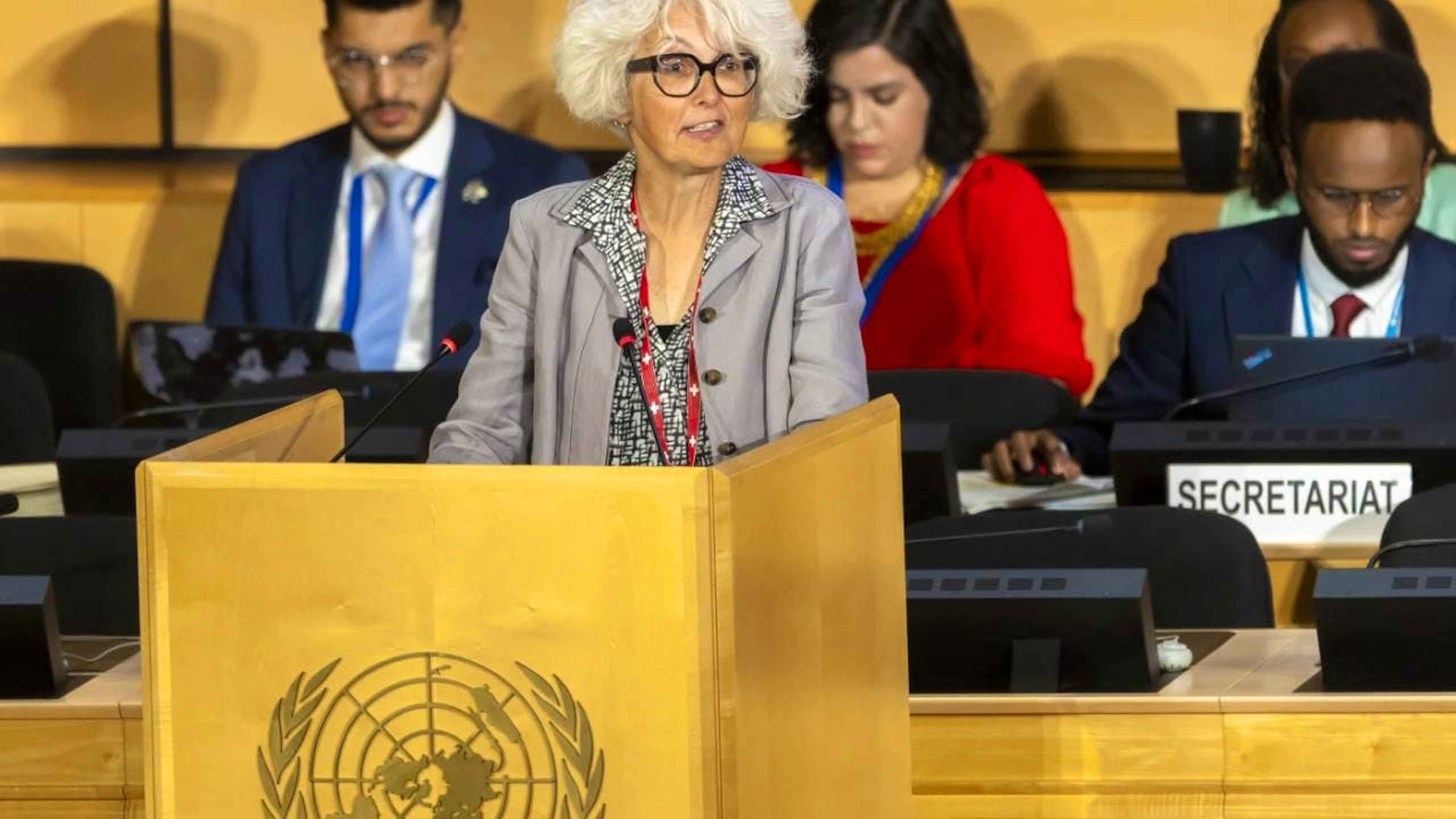 Katrin Schneeberger, direttrice dell'Ufficio federale dell'ambiente, si è espressa per una lotta efficace all'inquinamento da plastiche.