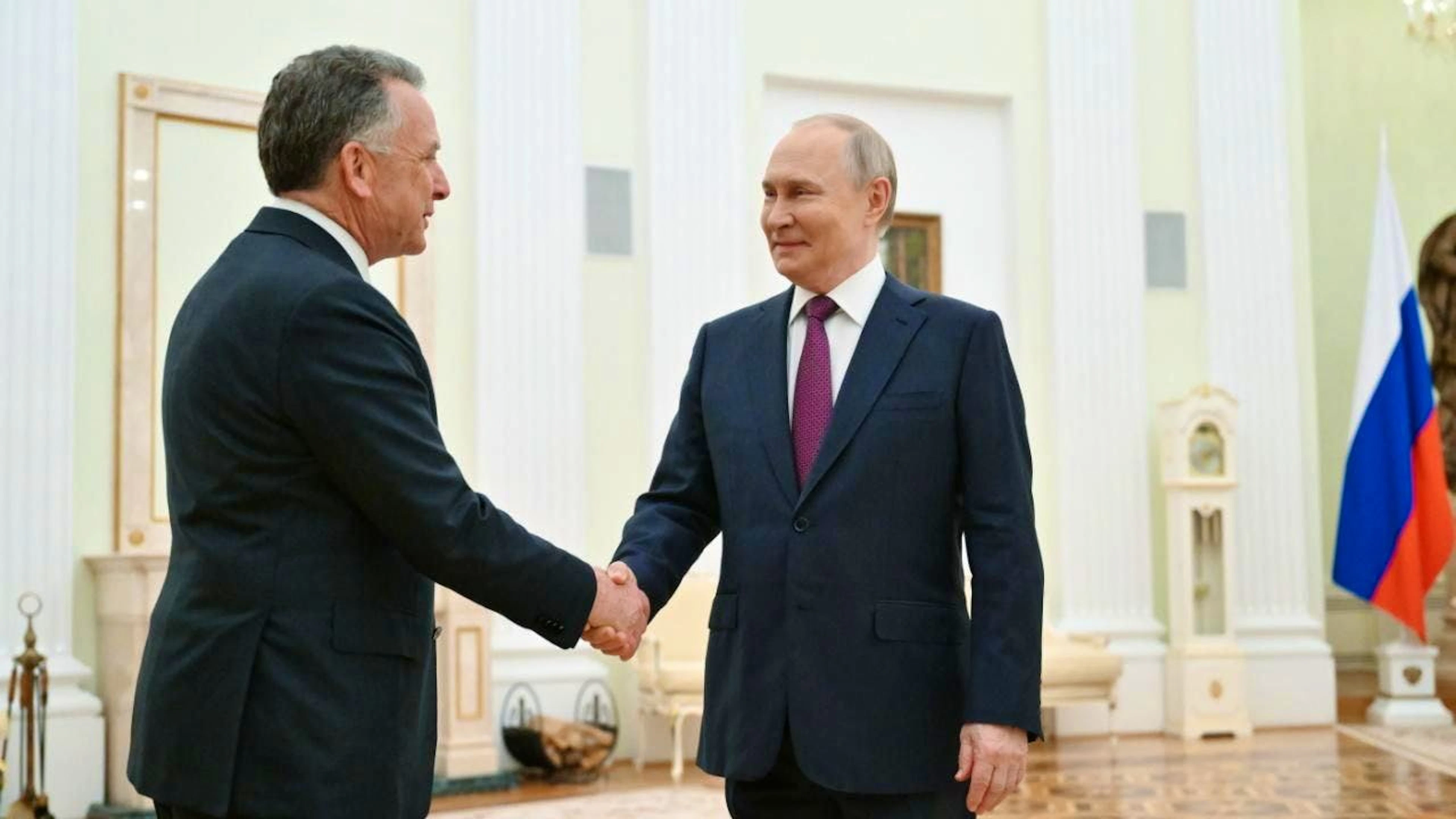 Steven Witkoff ha già visto Vladimir Putin diverse volte. (foto del 25 aprile 2025)