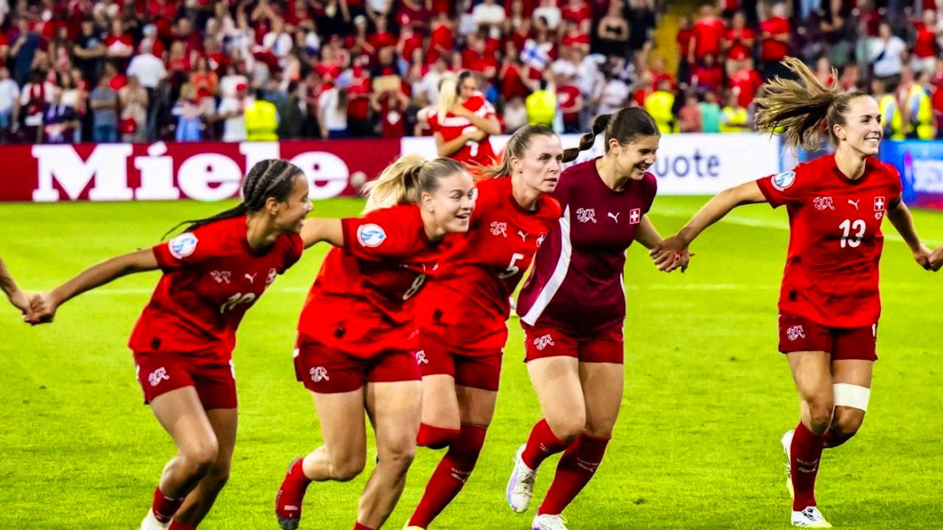 Reaching the knockout round at the home European Championships was historic for the Swiss women's soccer team
