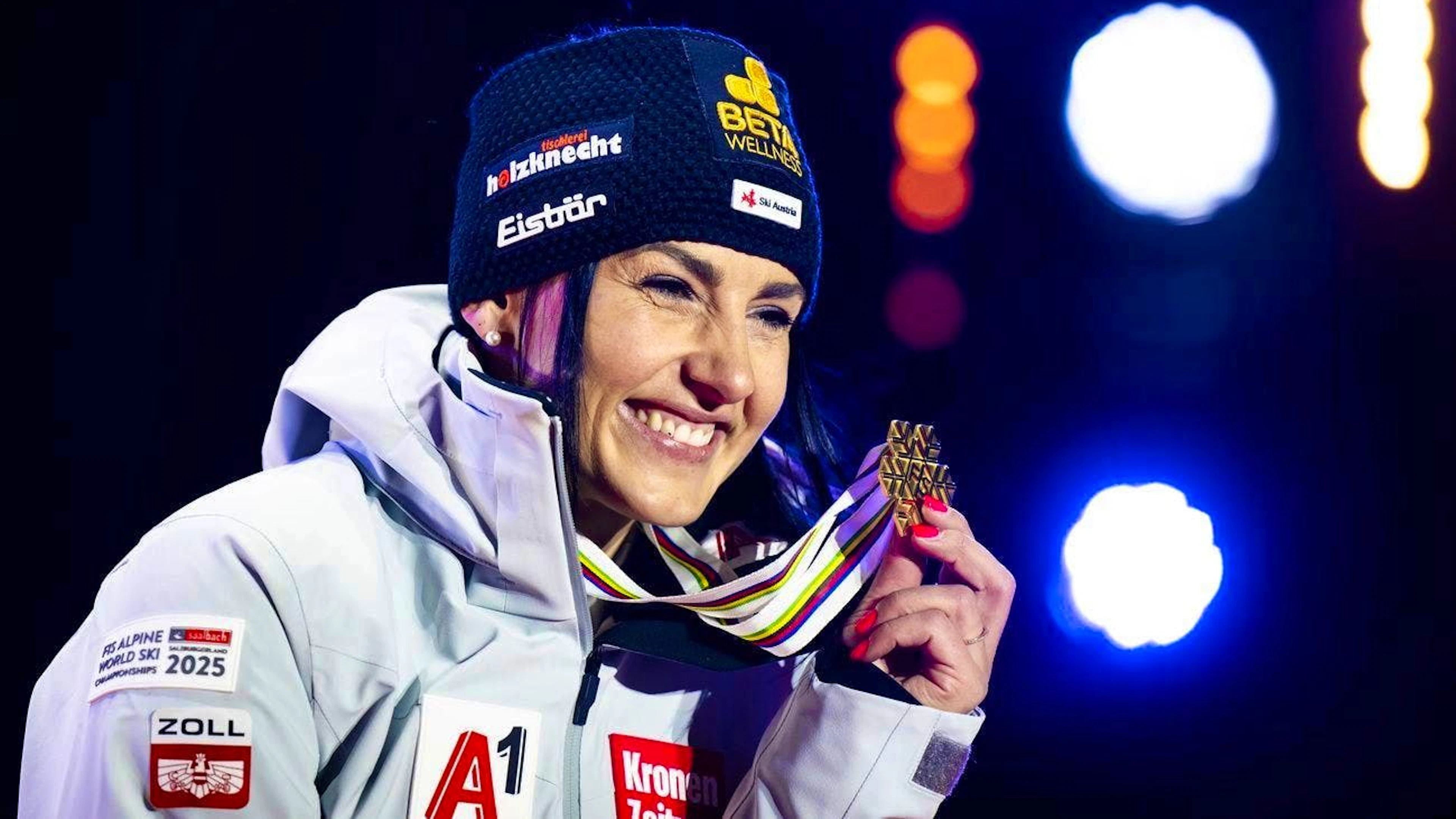In February, Stephanie Venier was still celebrating World Championship gold in the Super-G.