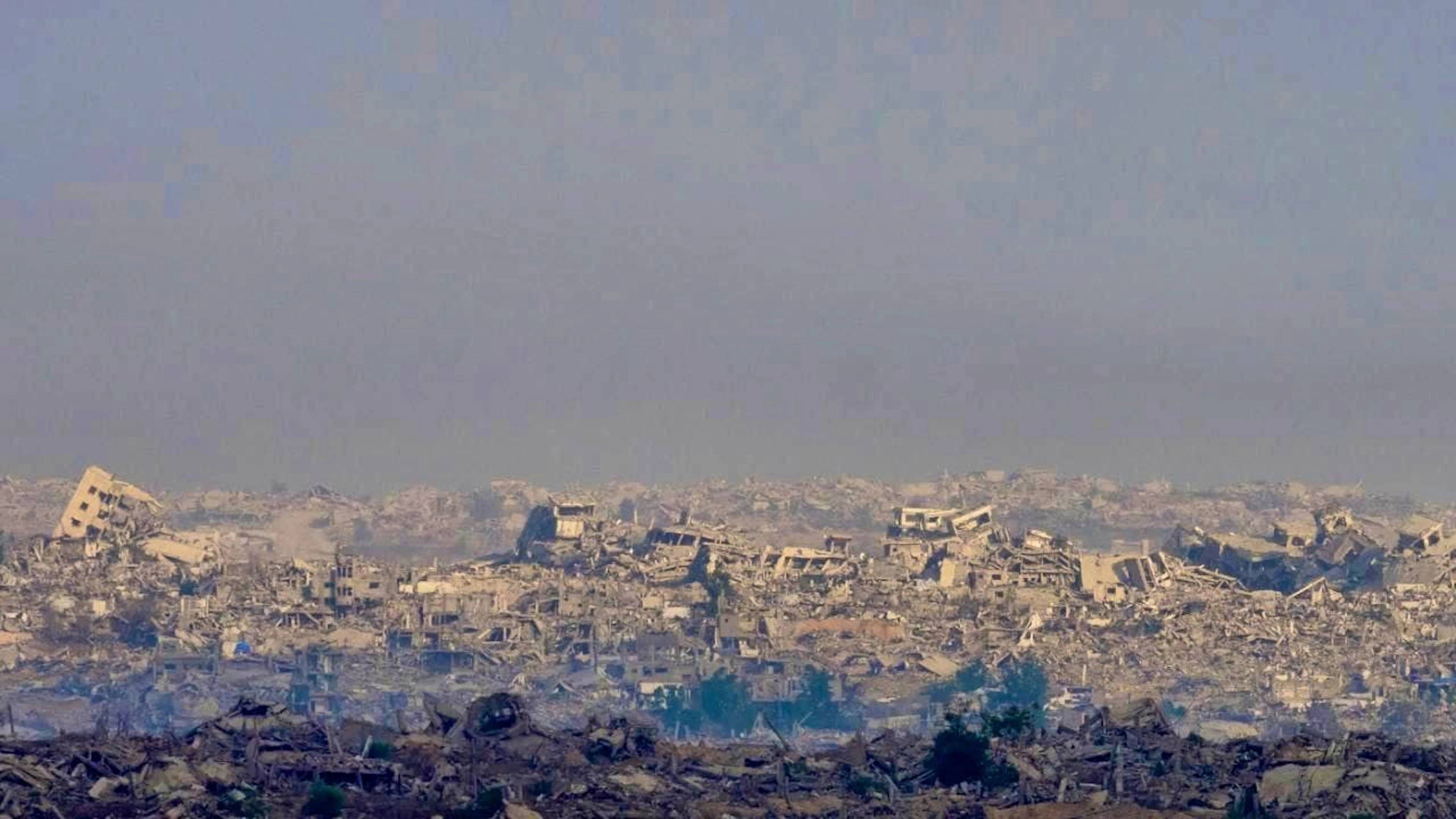 ARCHIVE - Destroyed buildings in the Gaza Strip. Photo: Ohad Zwigenberg/AP/dpa/Archive