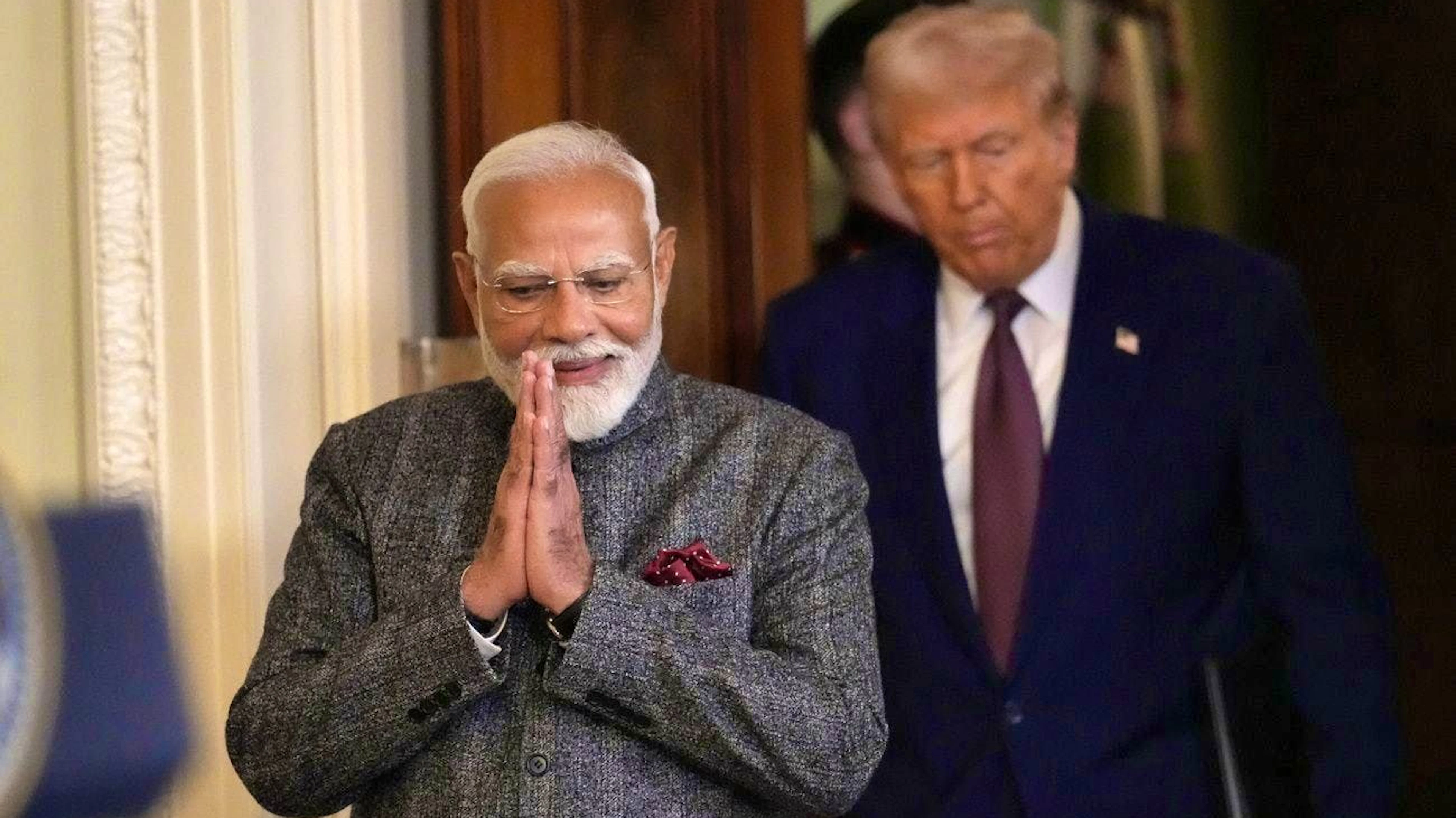 Narendra Modi visiting the Erssen House on February 13.