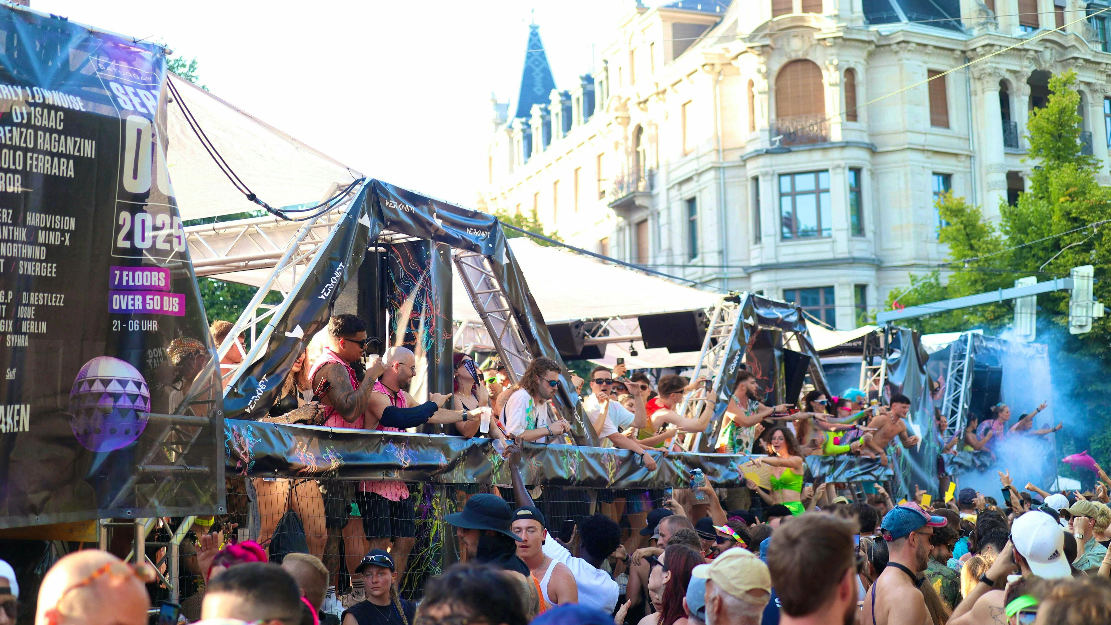 The party takes place on eight stages throughout the city.