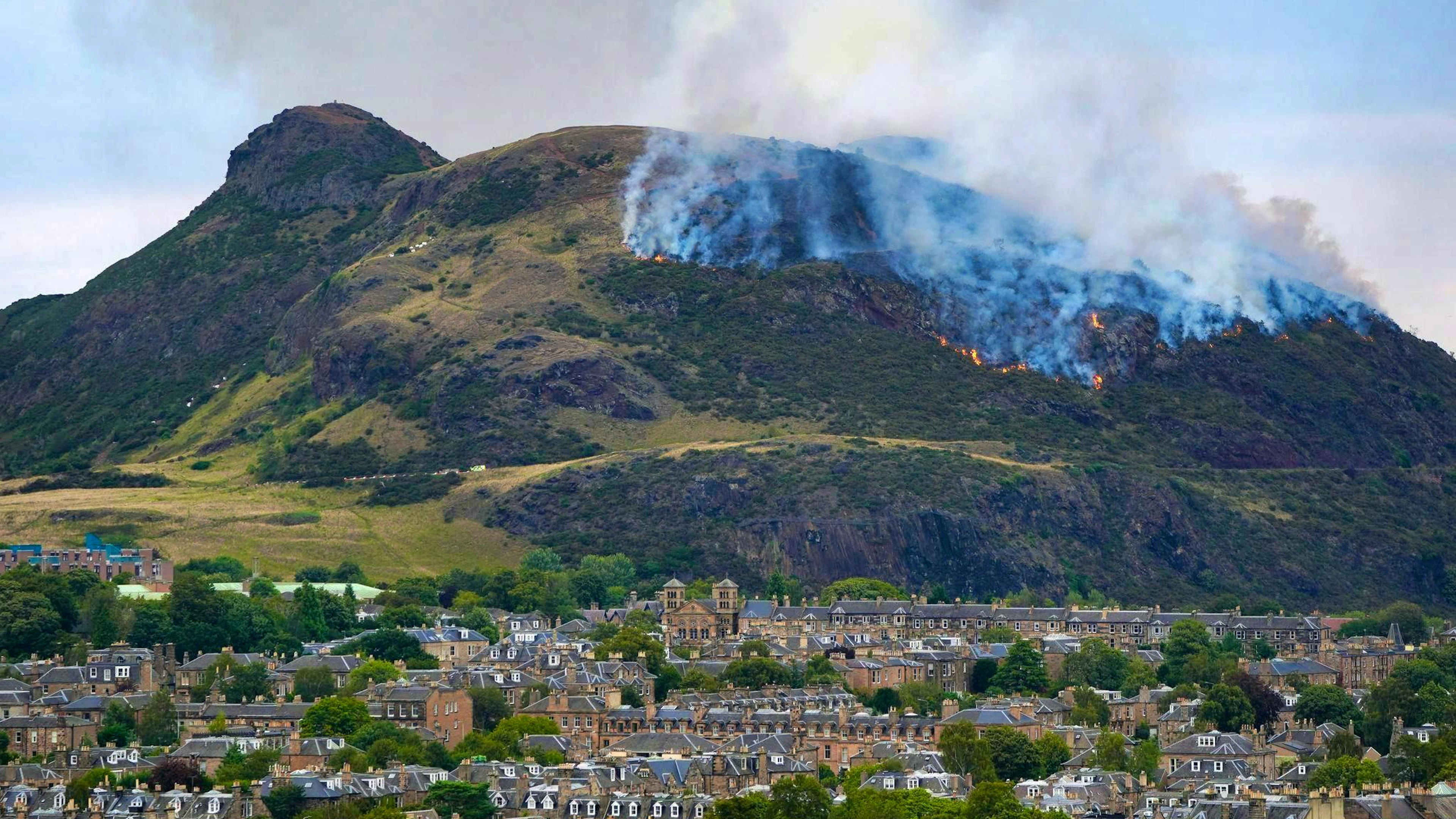 Arthur's Seat is an Edinburgh landmark.