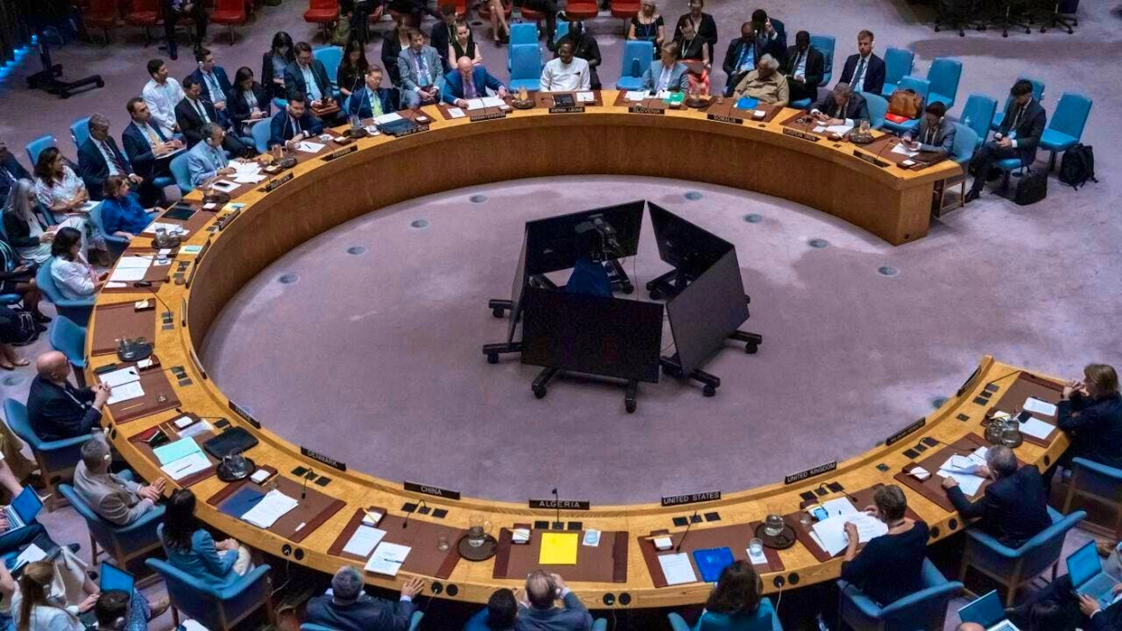 ARCHIVE - A UN Security Council meeting takes place at the United Nations Headquarters. Photo: Yuki Iwamura/AP/dpa/Archive