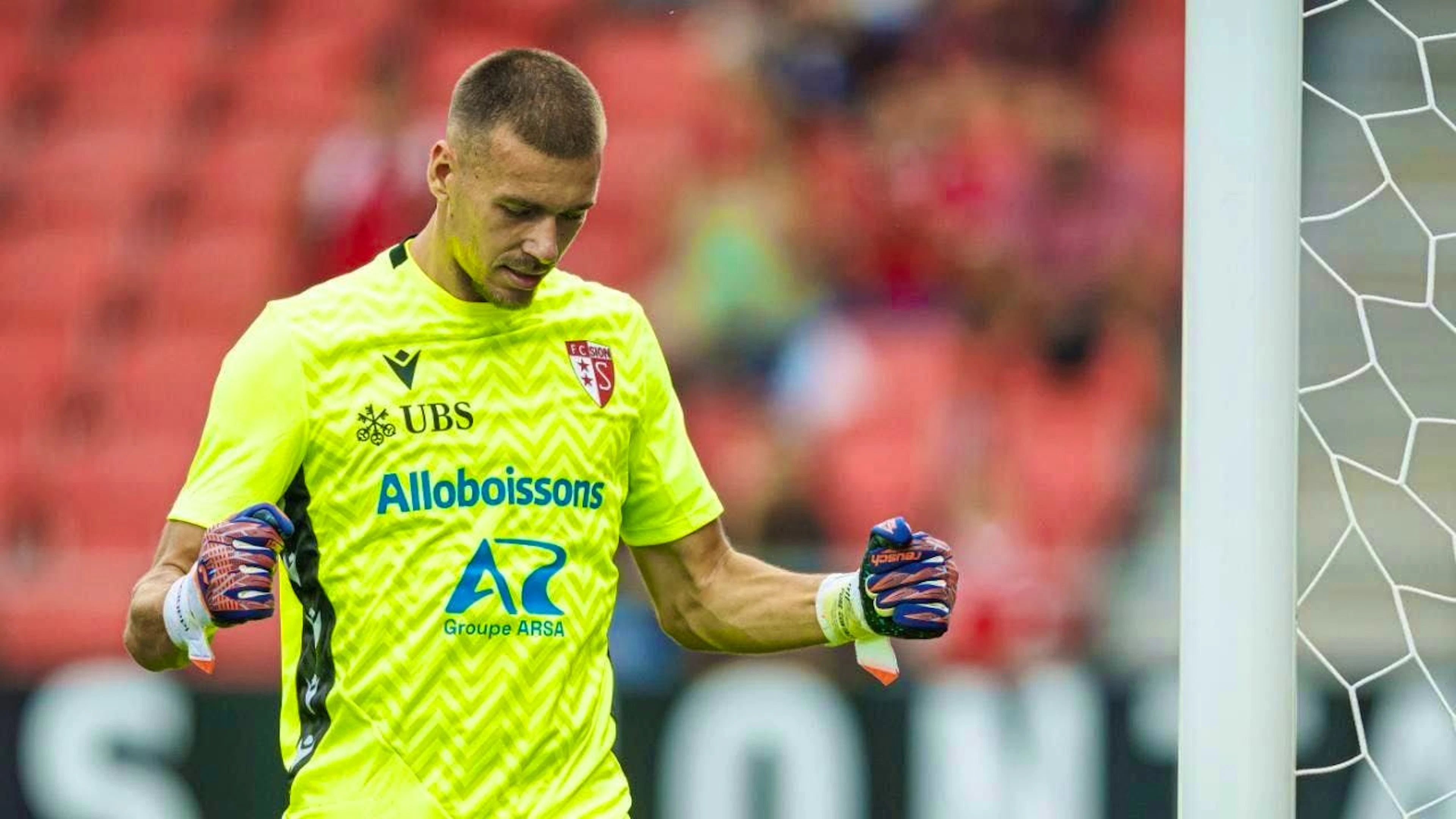 Sion goalie Anthony Racioppi was on top of his game on his return to the Wankdorf