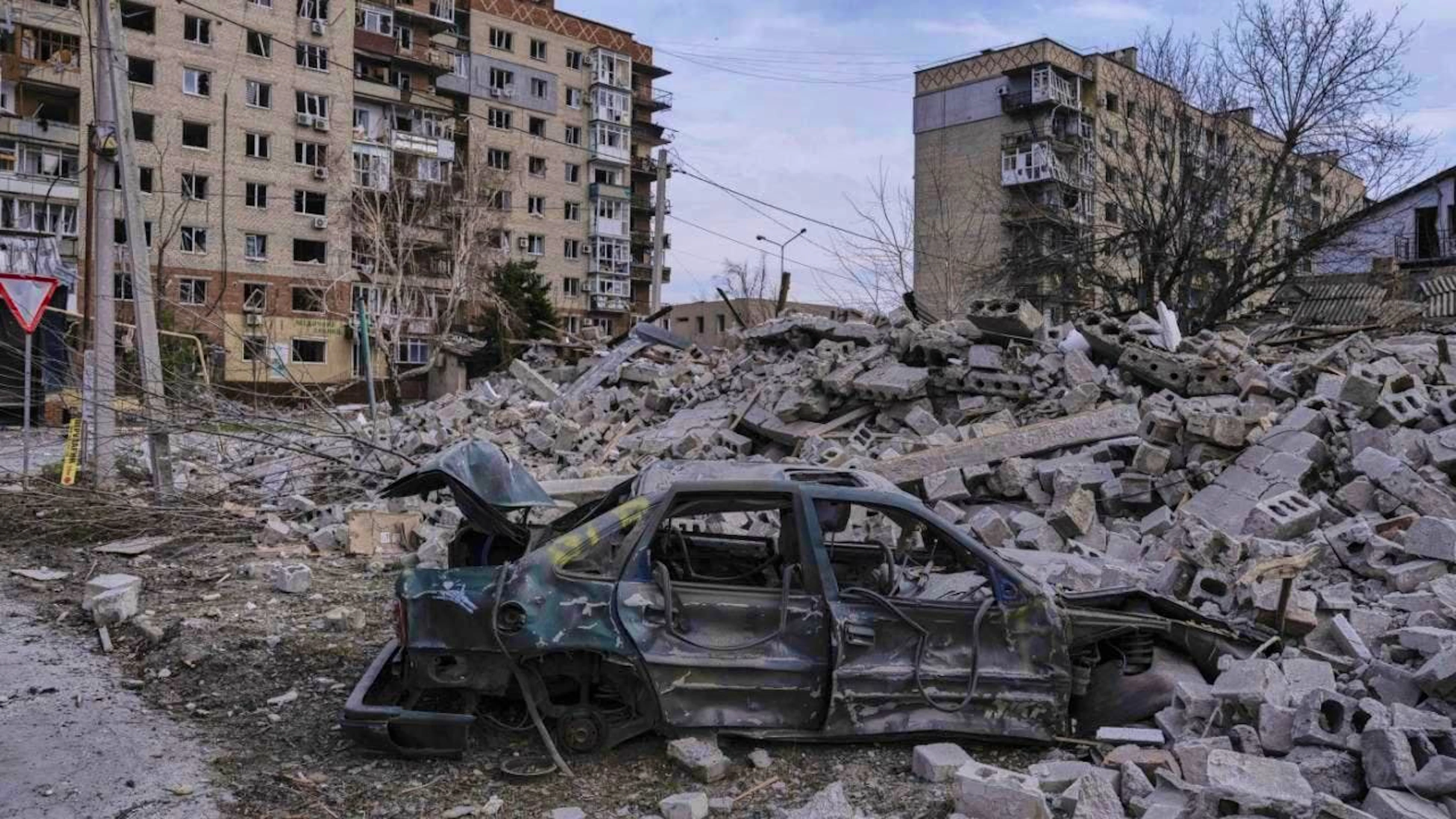 HANDOUT - Destruction in Pokrovsk in the Donetsk region (archive photo). Photo: Iryna Rybakova/Ukrainian 93rd Mechanized brigade/AP/dpa