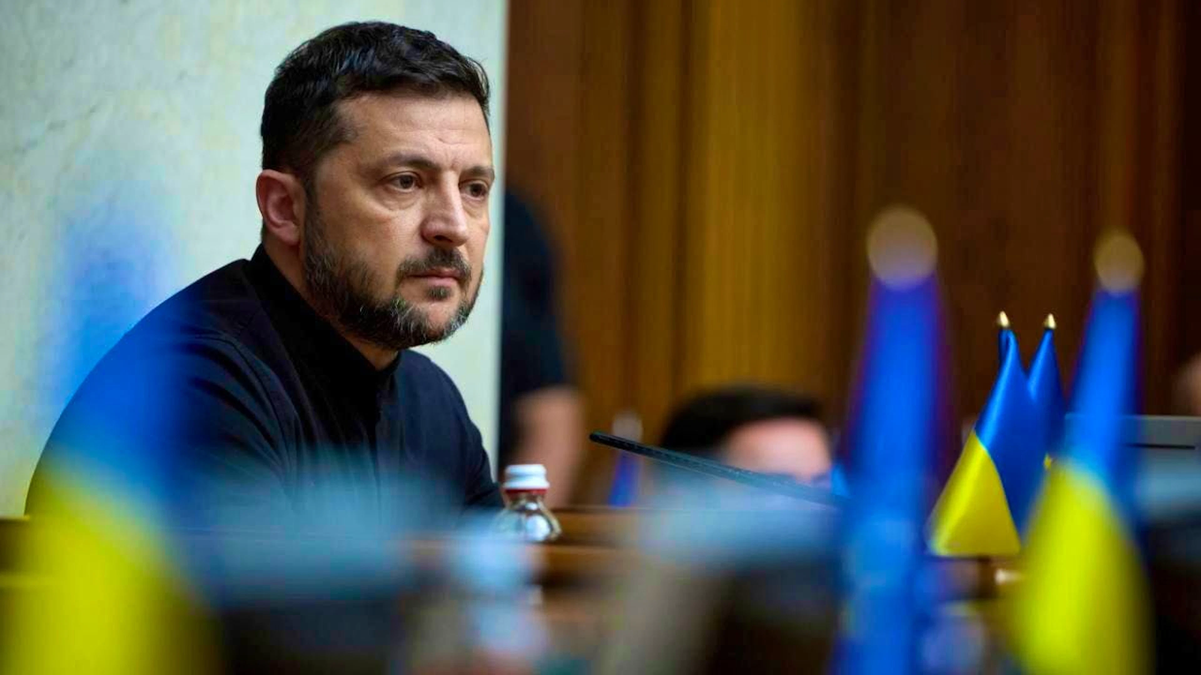 ARCHIVE - Ukrainian President Volodymyr Zelensky takes part in the parliamentary session. Photo: Vadym Sarakhan/AP/dpa