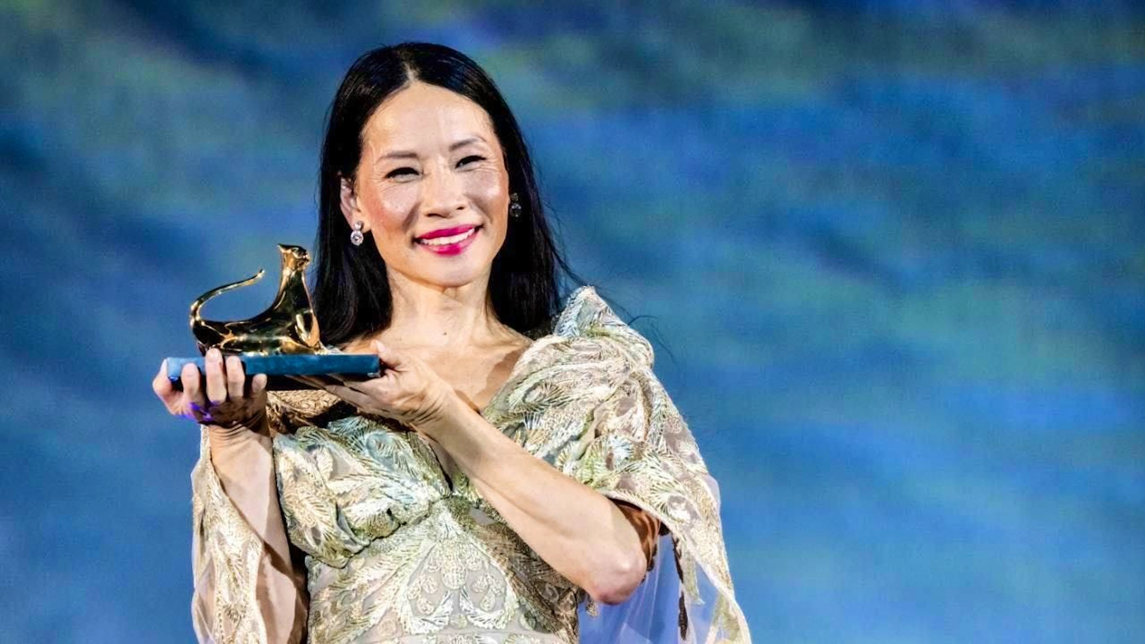 Lucy Liu was honored with the "Career Achievement Award" in Locarno on Thursday.